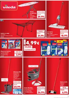 Kaufland - Slavonski Brod - Pregled kataloga iz trgovine Kaufland, vrijedi od 04.02.2026 | Stranica: 13 | Proizvodi: Metla, Kanta s cjedilom, Sušilo za rublje, Daska za glačanje