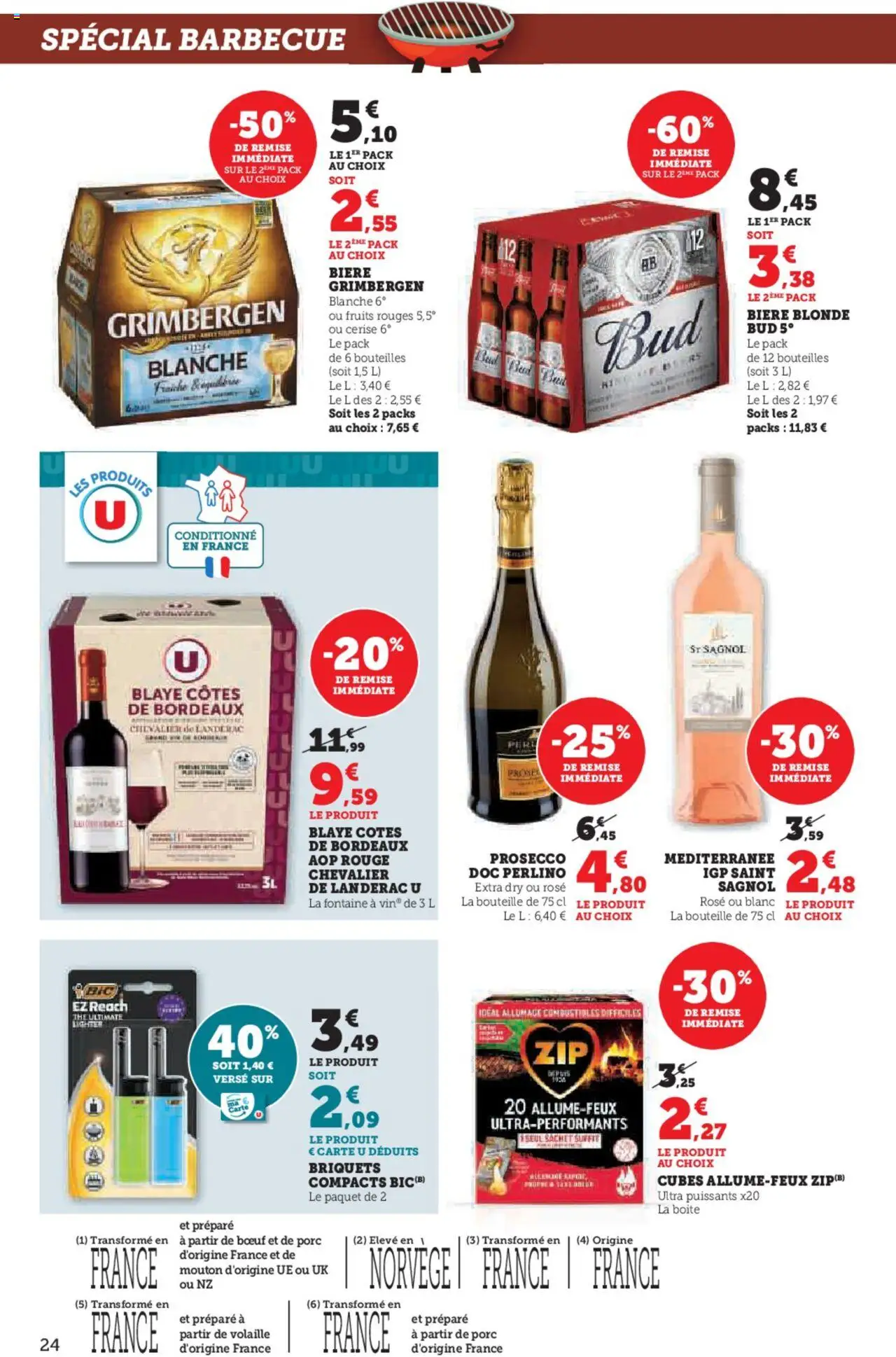  | Page: 24 | Produits: Barbecue, Bière blonde, Vin, Bière