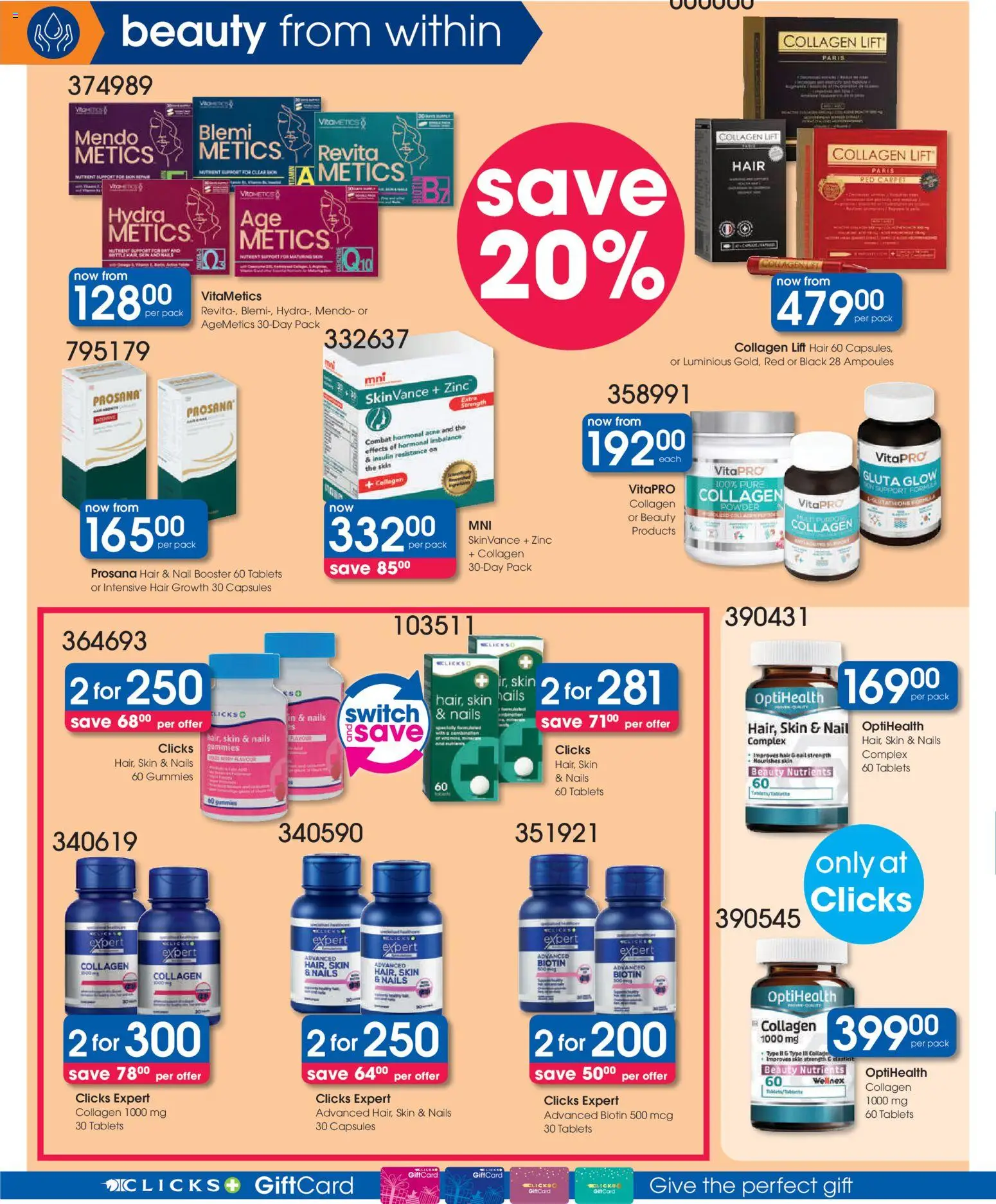 New Clicks catalogue – valid from 25.02.2026 | Page: 16 | Products: Carpet, Powder, Switch