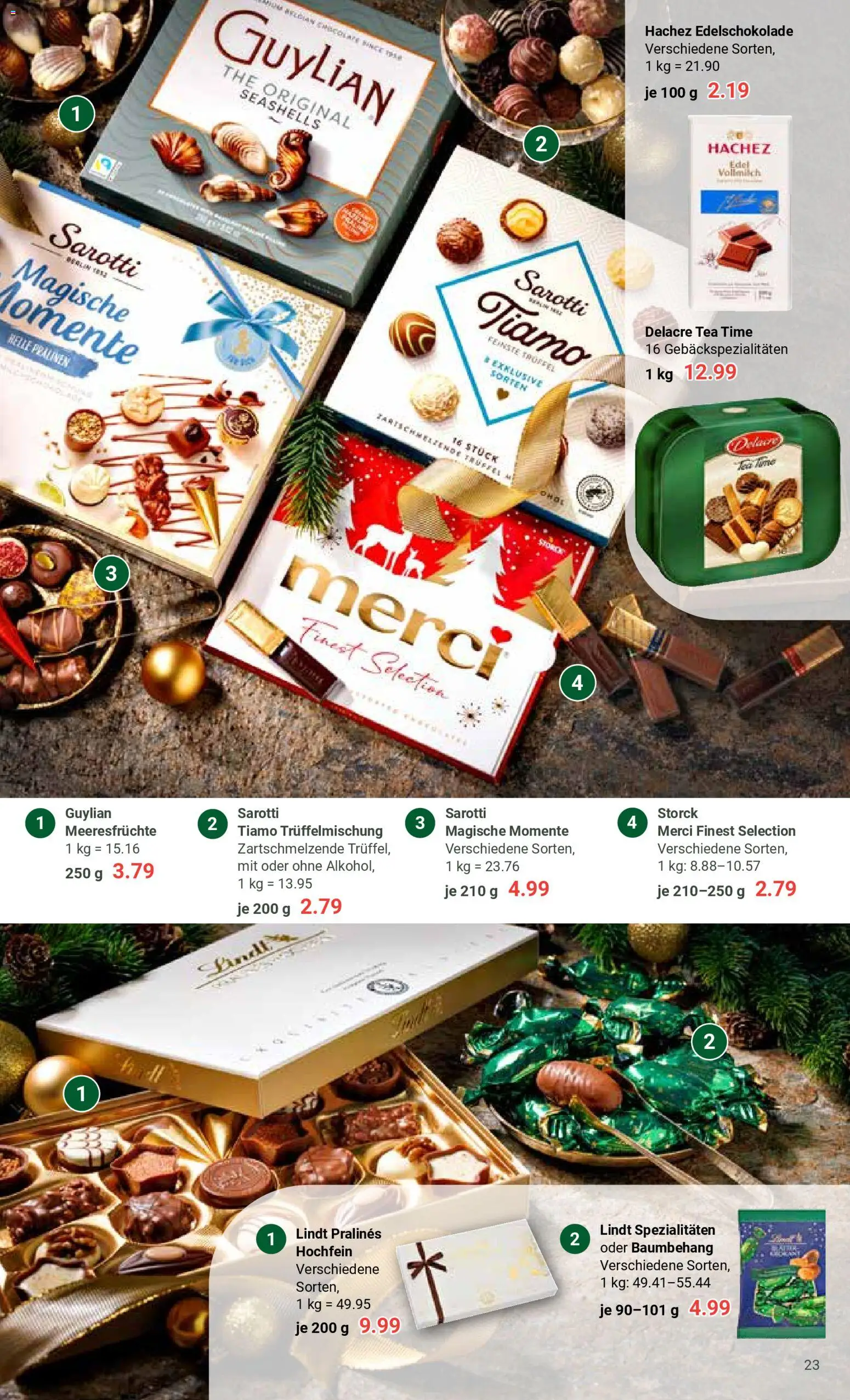 Globus prospekt Waghäusel-Wiesental	 – gültig ab 01.12.2025 | Seite: 56 | Produkte: Merci, Meeresfrüchte, Lindt
