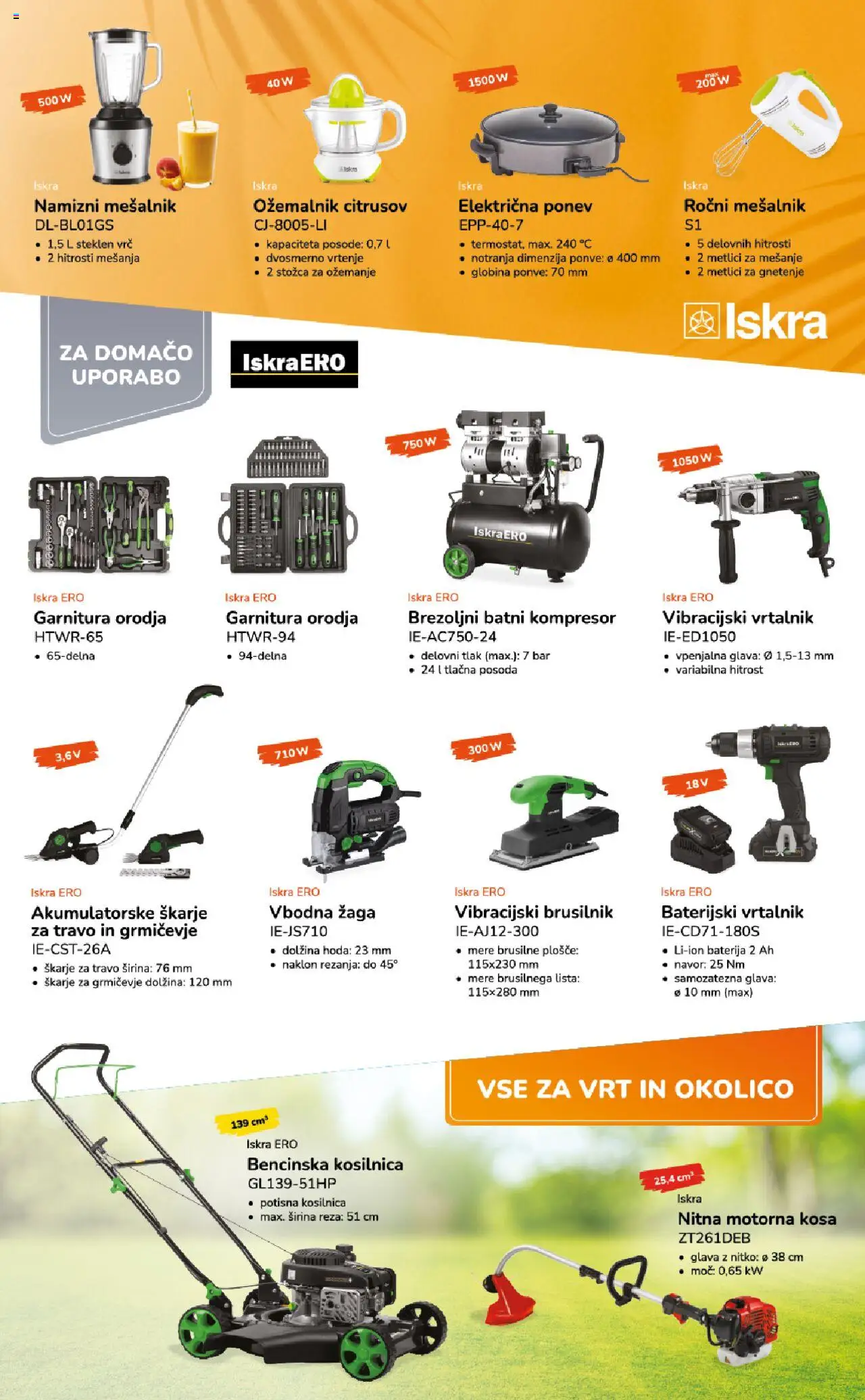 Ahac katalog │ velja od 01.07.2025 | Stran: 30 | Izdelki: Mesalnik, Kosilnica, Vrtalnik, Brusilnik