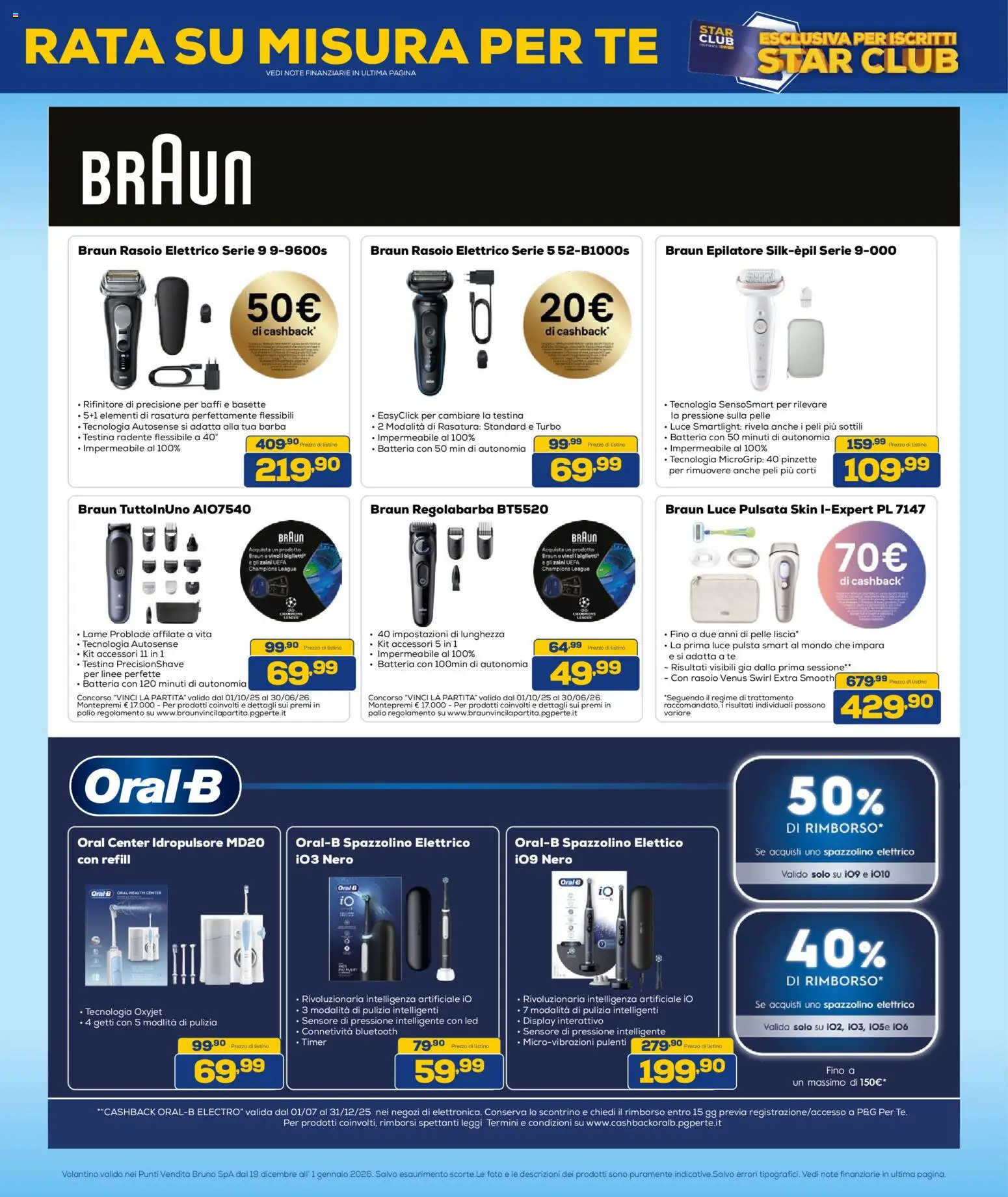 Volantino Euronics del 19.12.2025 | Pagina: 35 | Prodotti: Rasoio, Regolabarba, Spazzolino, Rasoio elettrico