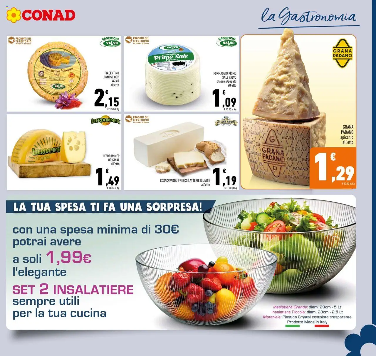 Volantino Conad del 22.10.2025 | Pagina: 7 | Prodotti: Sale, Pepe, Formaggio, Grana Padano