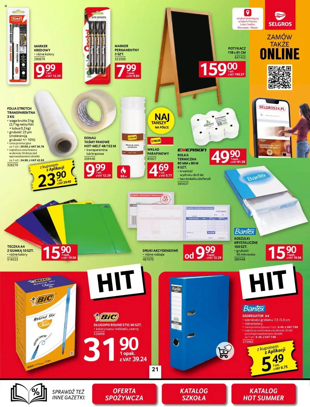 Selgros cash&carry Gazetka - Oferta przemysłowa od 14.08.2025 | Strona: 23 | Produkty: Top, Waga