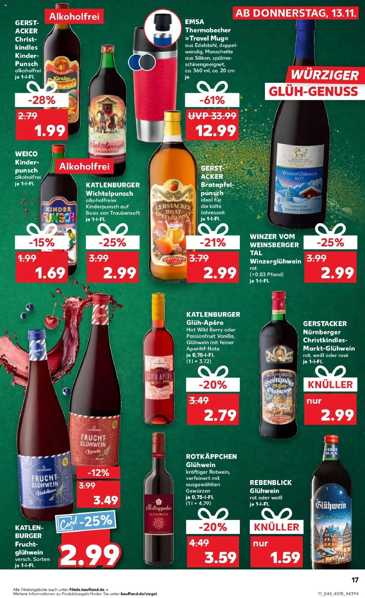 Kaufland prospekt Heidenheim An Der Brenz	 – gültig ab 13.11.2025 | Seite: 17 | Produkte: Burger, Apple, Rotkäppchen