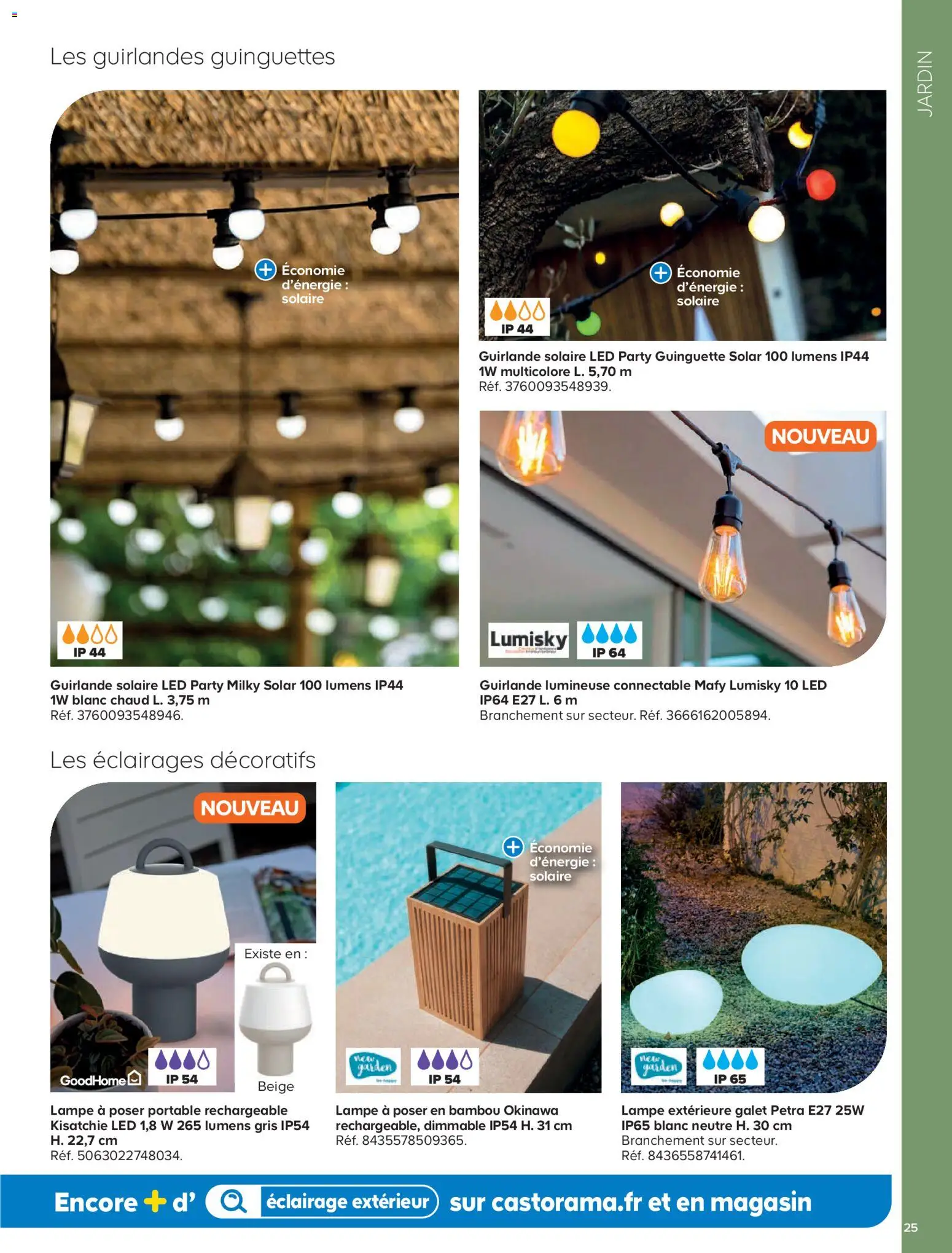 {H1} | Page: 25 | Produits: Guirlande lumineuse, Guirlande solaire, Portable, Lampe