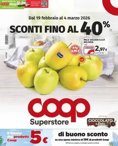 Anteprima del volantino COOP Superstore - Genova catalogo valido a partire dal 19.02.2026