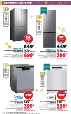 Super U - Prévisualisation de Super U catalogue Multimédia valide à partir de 02.12.2025 | Page: 22 | Produits: Réfrigérateur, Congélateur, Porte, Tiroirs