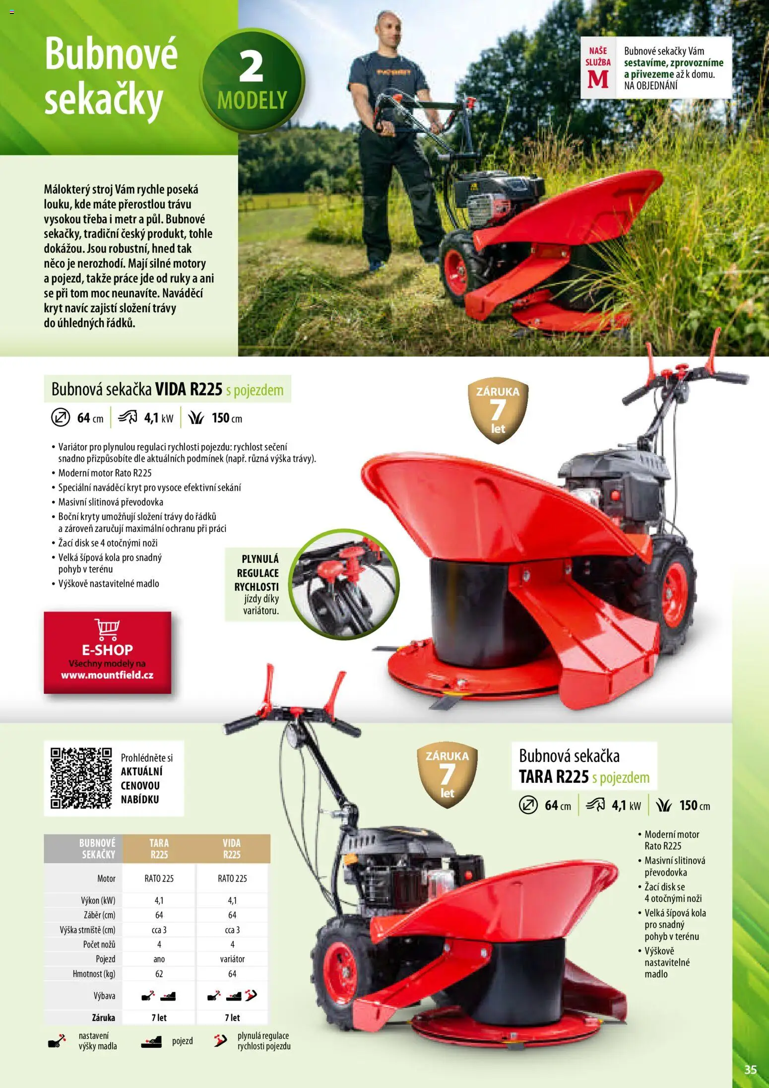 Mountfield katalog od 02.04.2026 | Strana: 35 | Produkty: Madlo, Sekačka, Modely, Kola