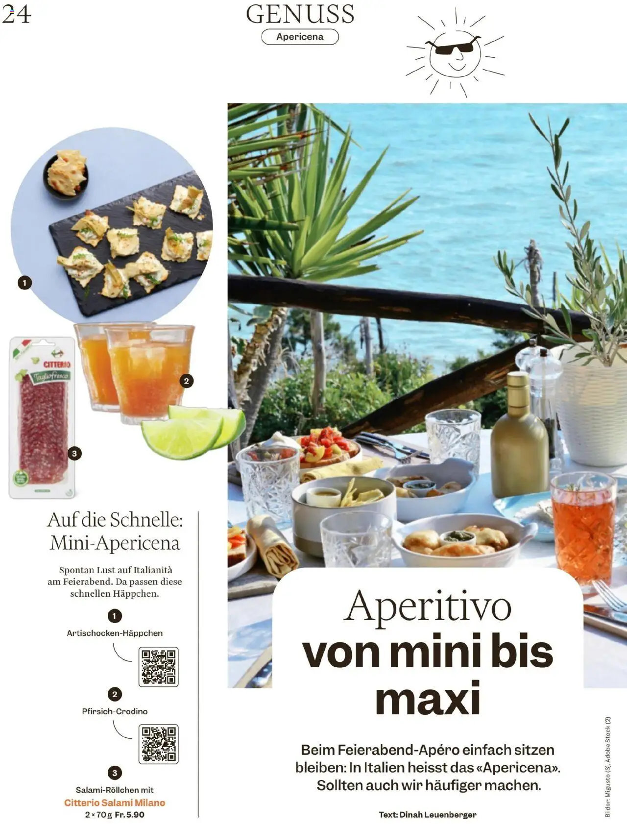 Migros - Magazin ab 05.08.2025 | Seite: 24 | Produkte: Salami, Bilder