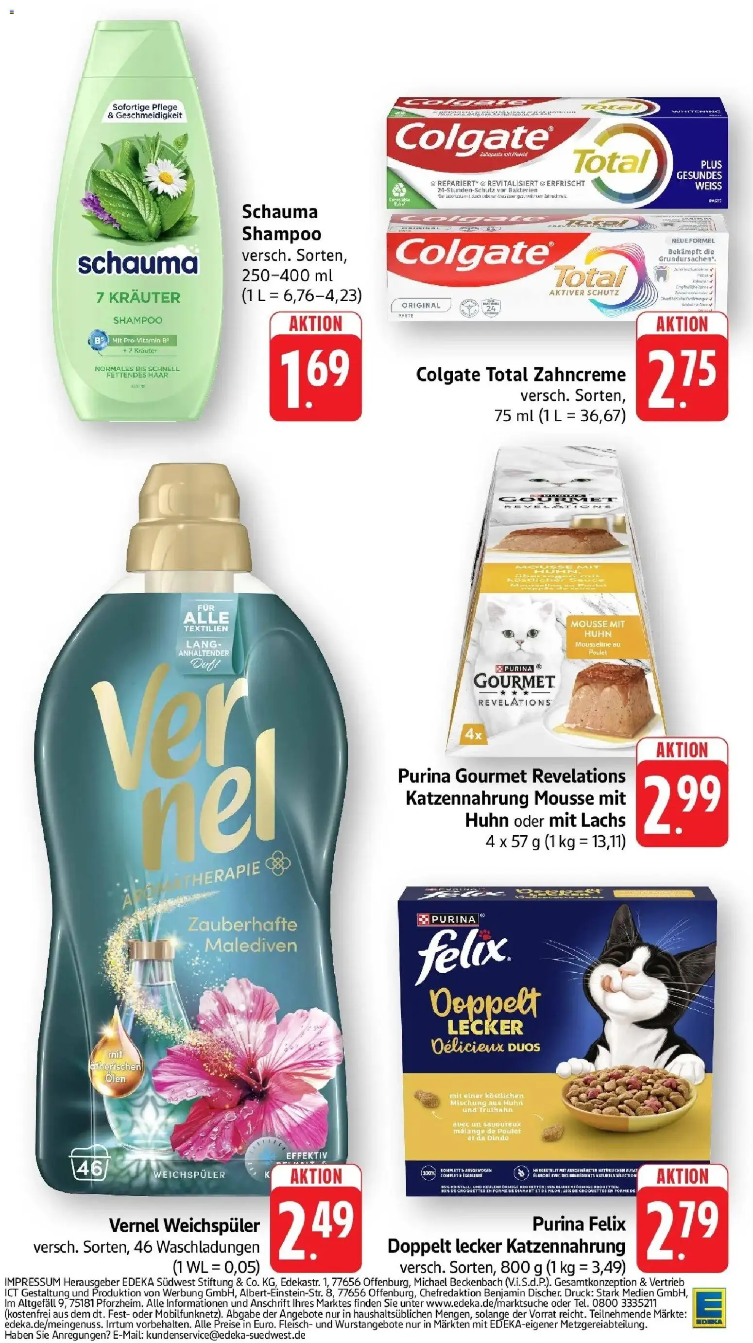 Edeka prospekt Bitburg	 – gültig ab 19.04.2026 | Seite: 39 | Produkte: Schauma shampoo, Duft, Lachs, Fleisch