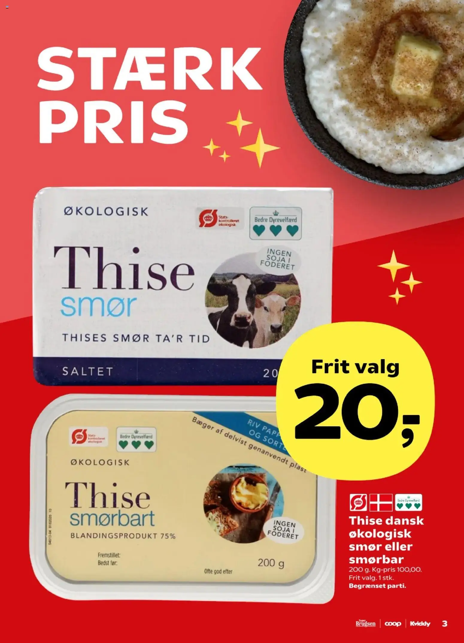 Kvickly tilbudsavis – gyldig fra 14.11.2025 | Side: 3 | Produkter: Smør
