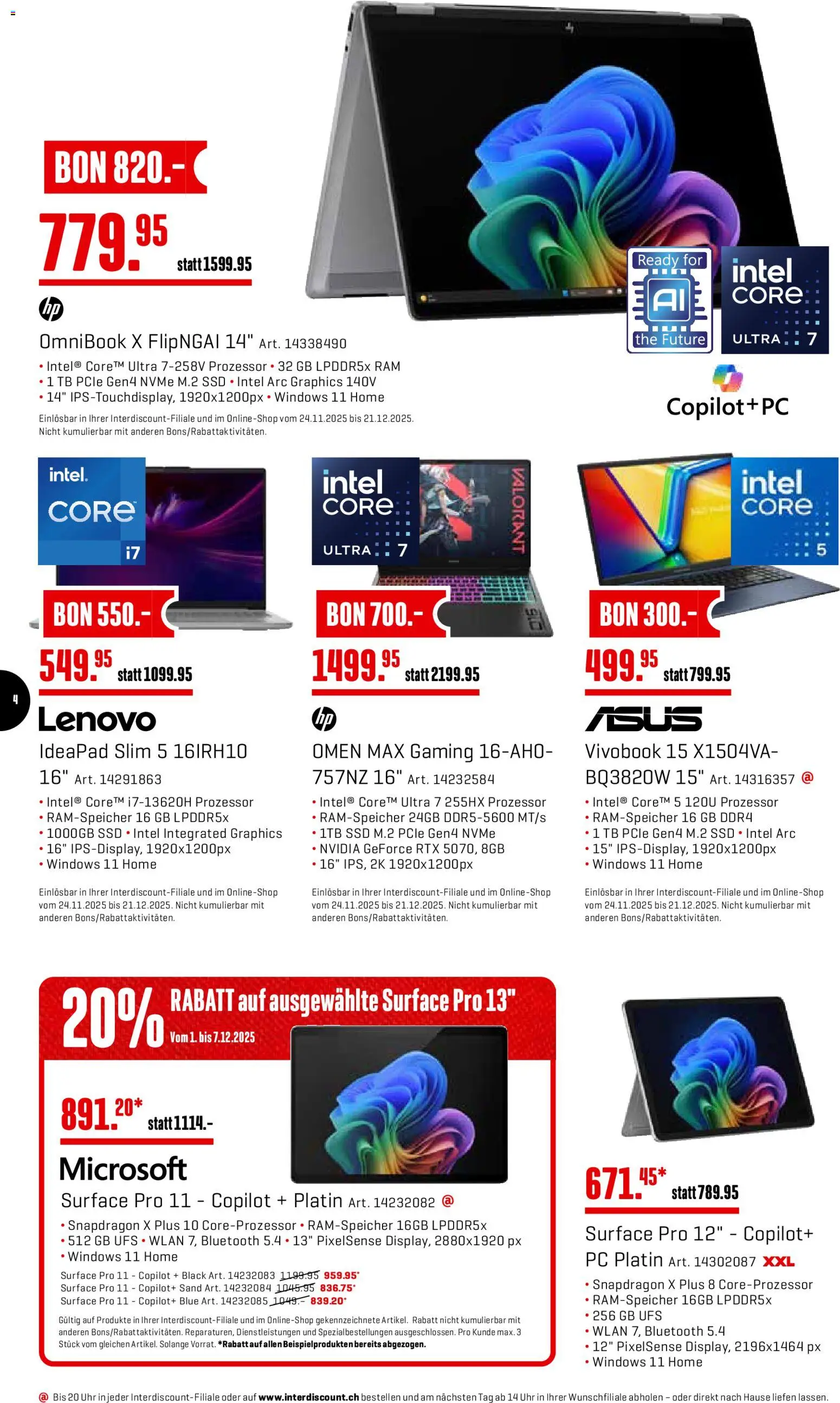 Interdiscount Aktionen – gültig ab 01.12.2025 | Seite: 4