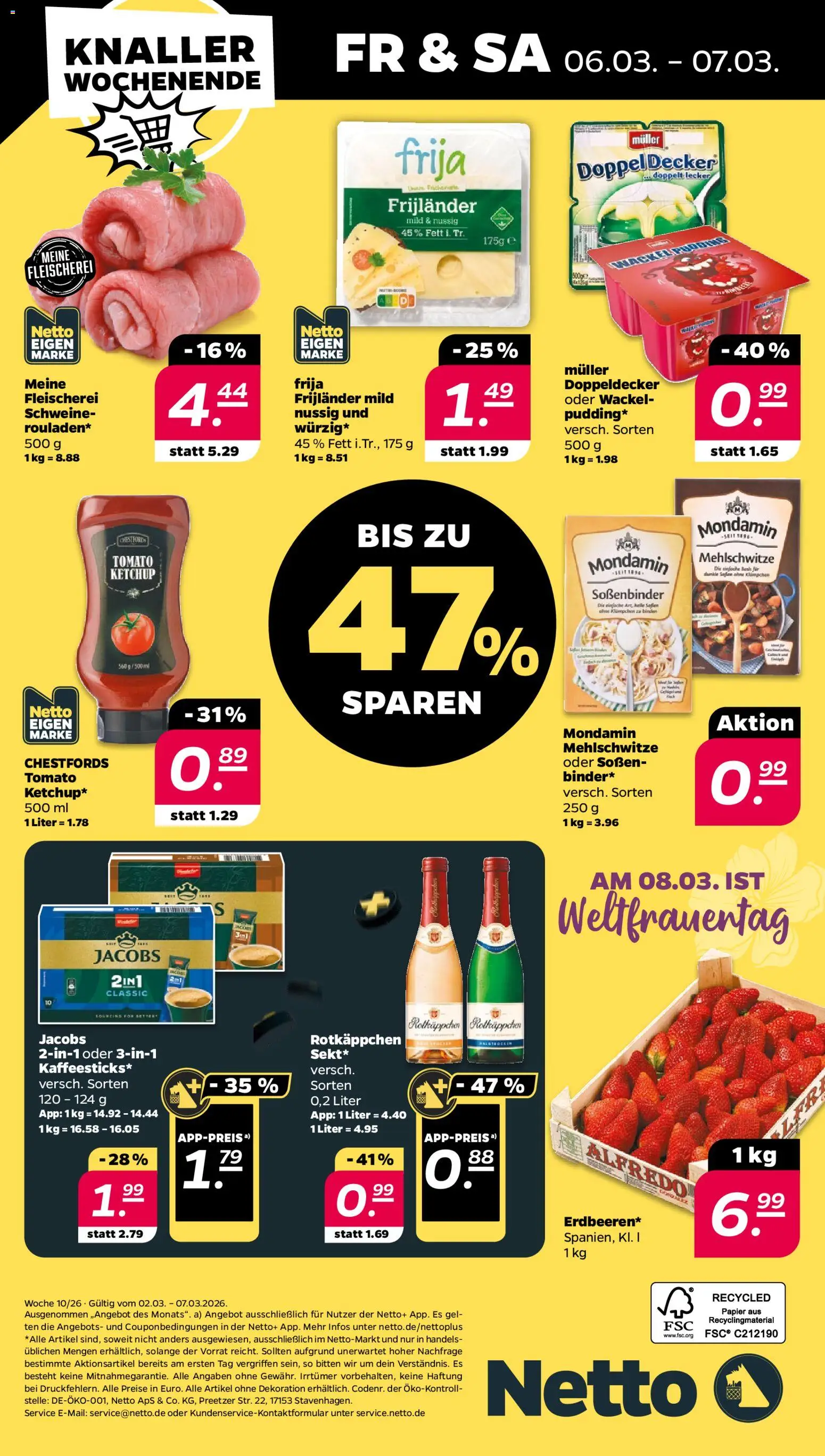Netto Prospekt 	 – gültig ab 02.03.2026 | Seite: 32 | Produkte: Pudding, Rotkäppchen, Ketchup