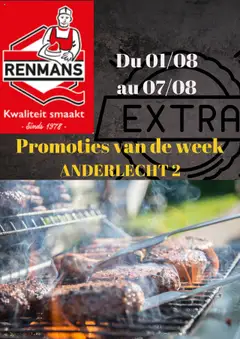 Renmans folder / publicité - Voorbeeld van een folder van Renmans, geldig van 01.08.2025