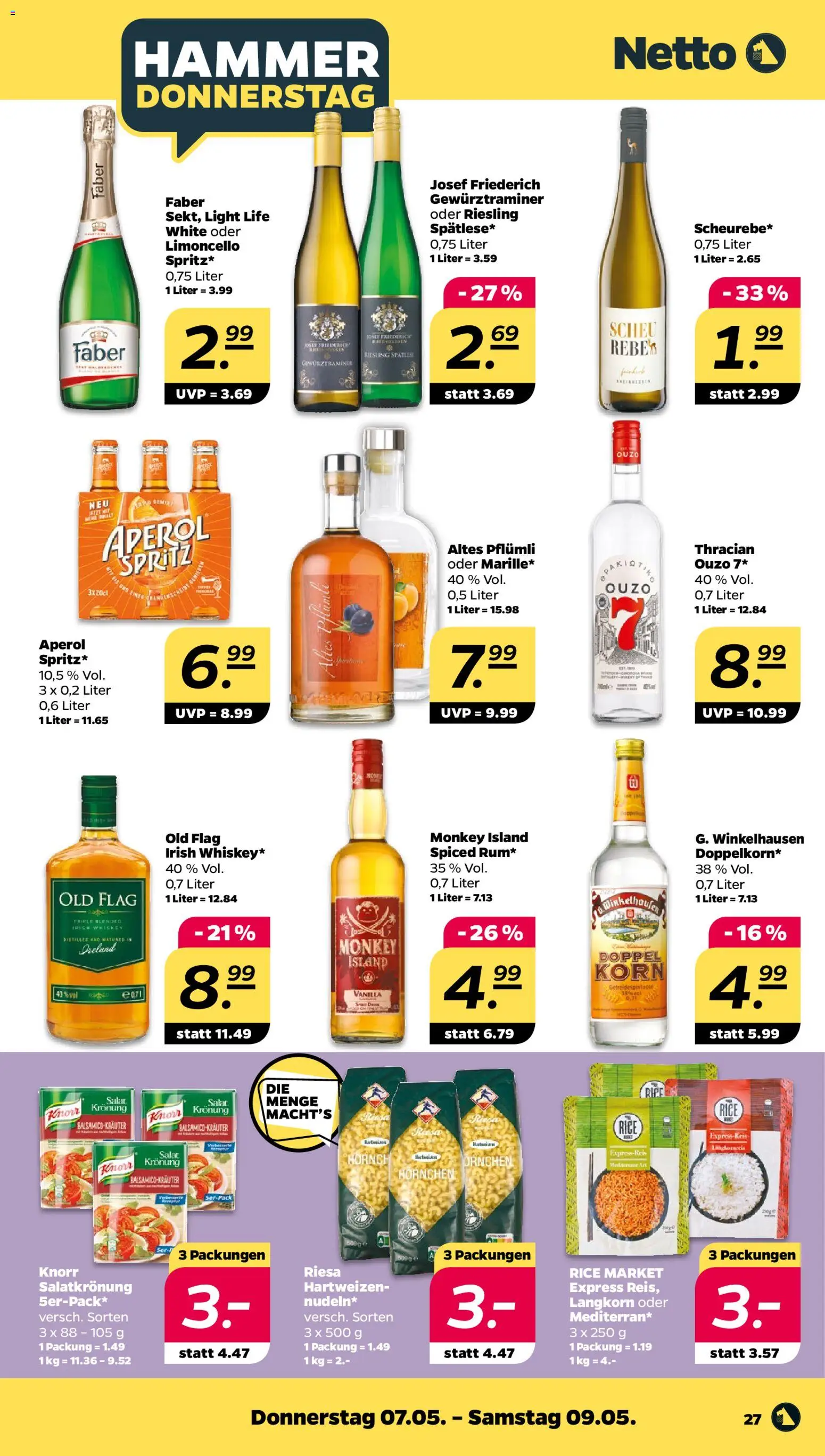 Netto Prospekt 	 – gültig ab 04.05.2026 | Seite: 31 | Produkte: Ouzo, Knorr, Limoncello, Aperol