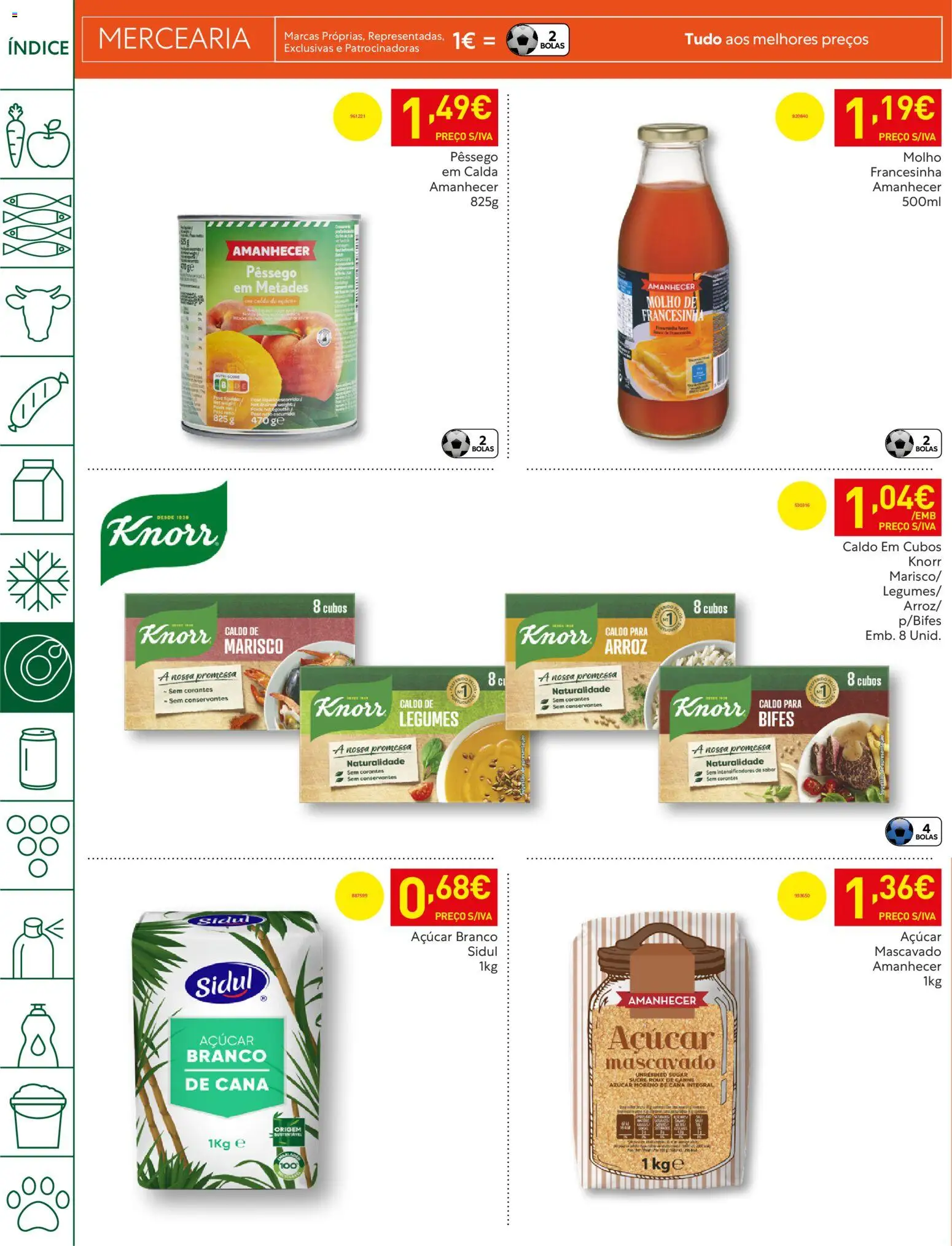 Recheio - Bons Negócios Madeira │ válido de 14.04.2026 | Página: 22 | Produtos: Knorr, Arroz, Açúcar