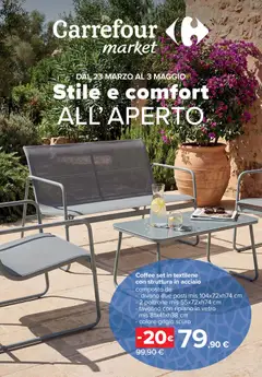 Anteprima del volantino Carrefour volantino Market - Catalogo arredo giardino valido a partire dal 23.03.2026