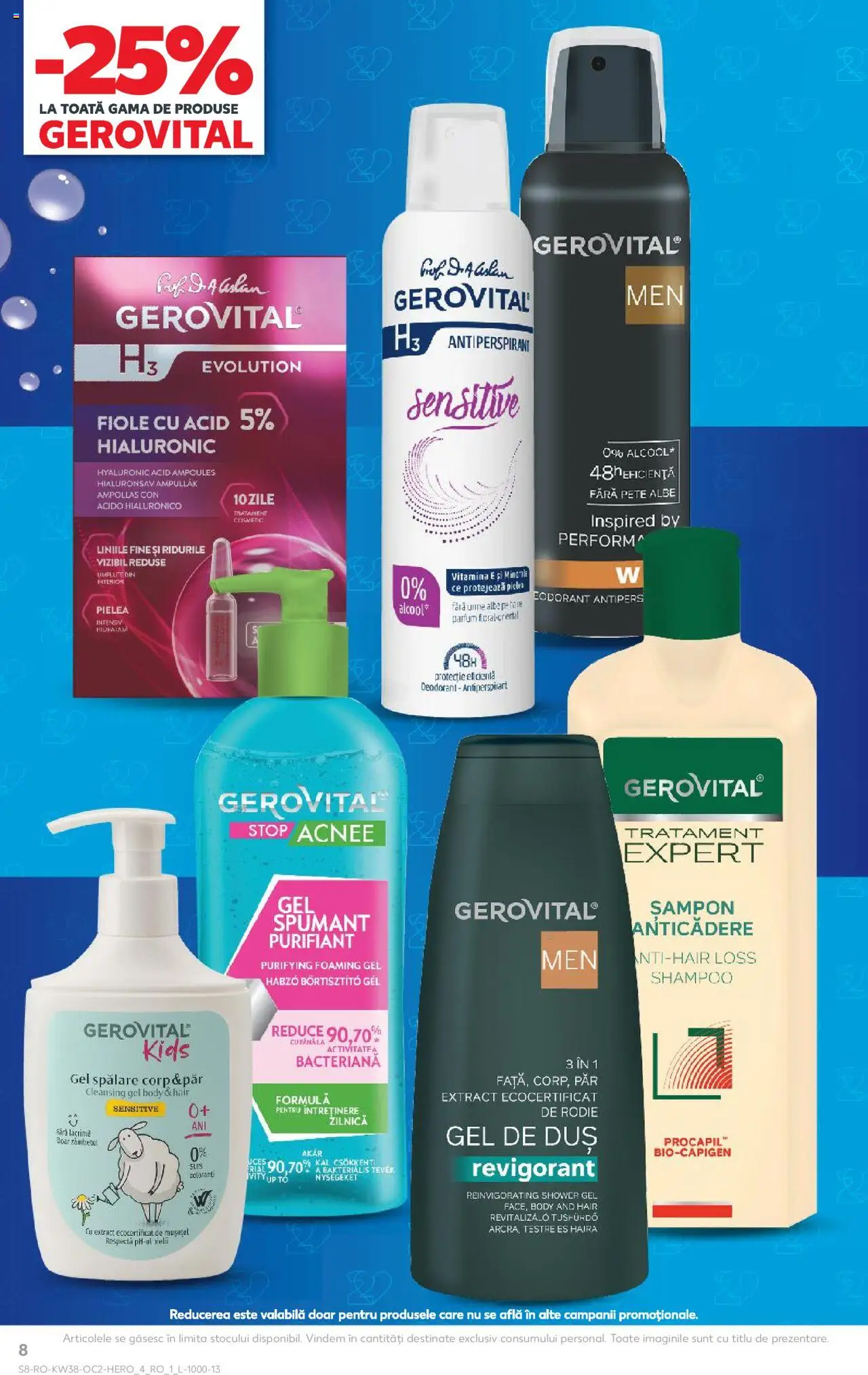 Noul catalog Kaufland – valabil de la 17.09.2025 | Pagină: 8 | Produse: Duș, Șampon, Deodorant, Antiperspirant