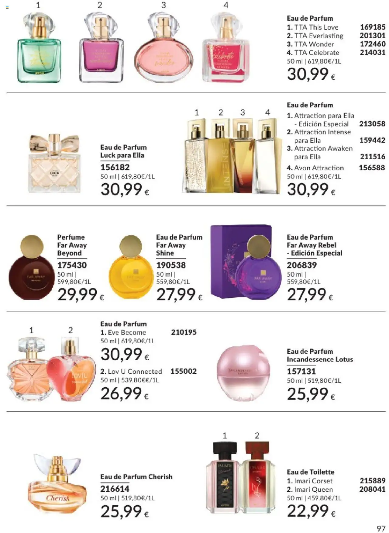 Catálogo AVON campaña 6 │ válido desde el 01.06.2025 | Página: 97 | Productos: Perfume, Eau de toilette, Eau de parfum