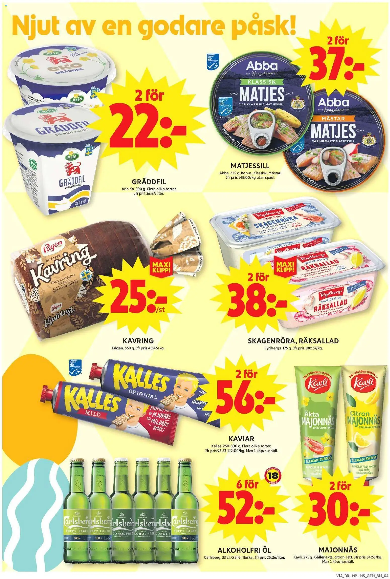 ICA Maxi reklamblad aktuell från 30.03.2026 | Sida: 6 | Produkter: Galler, Majonnäs, Öl, Citron