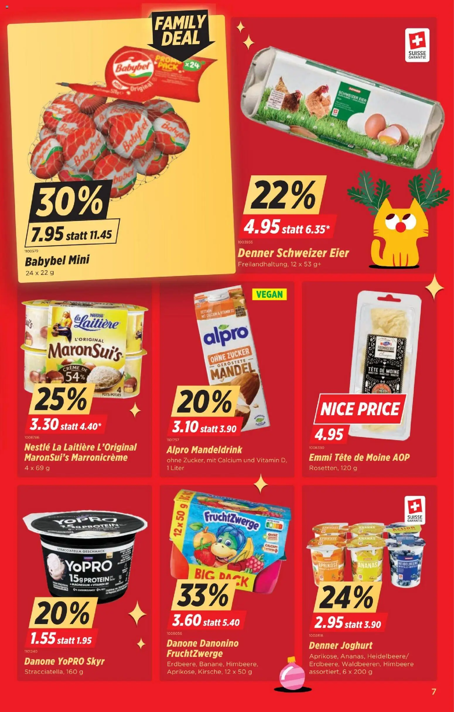 Denner Aktionen – gültig ab 18.11.2025 | Seite: 7 | Produkte: Joghurt, Ananas, Himbeere, Zucker