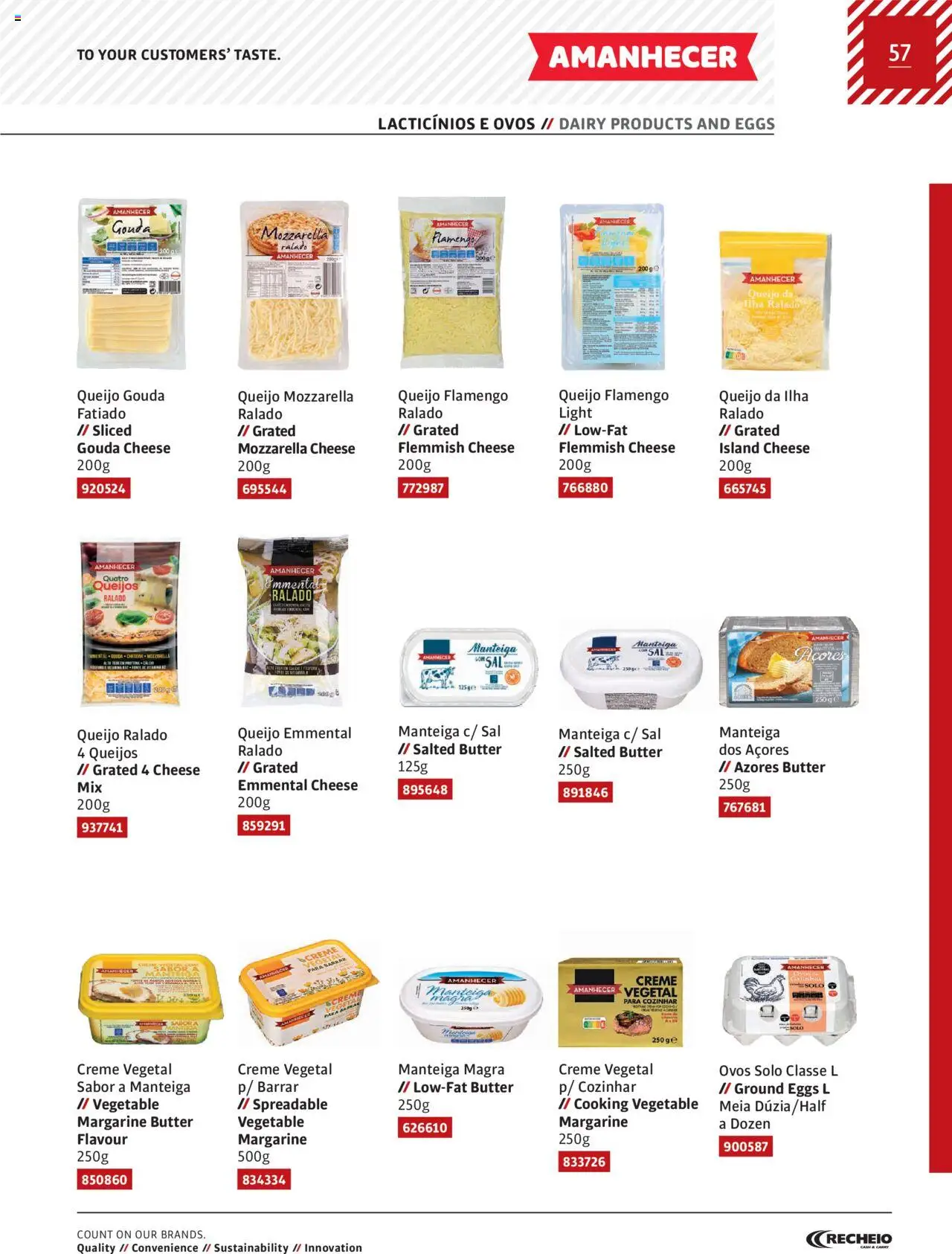 Recheio Amanhecer │ válido de 11.07.2024 | Página: 57 | Produtos: Sal, Manteiga, Queijo, Ovos