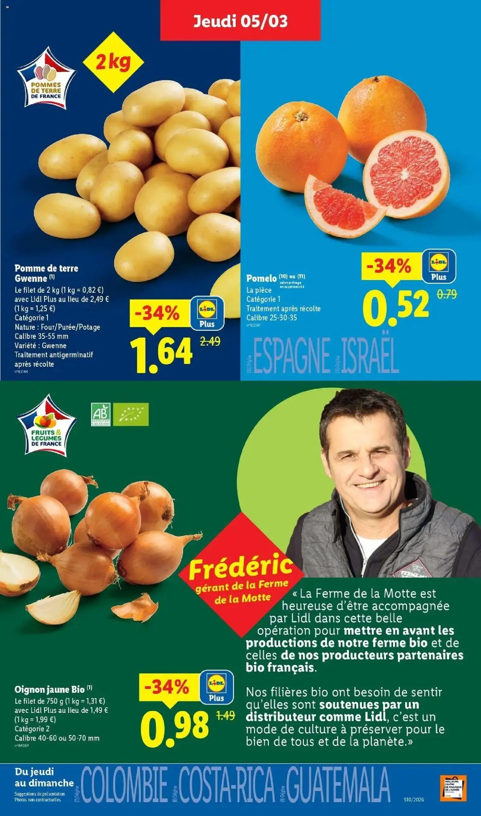 {H1} | Page: 3 | Produits: Pomme de terre, Oignon, Pommes, Pommes de terre