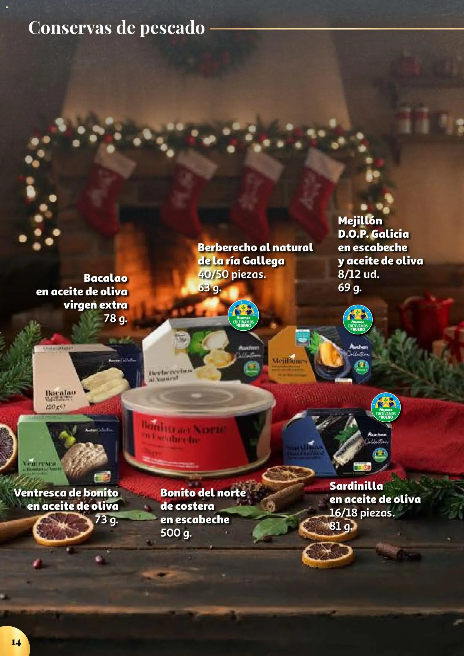 Alcampo -Auchan collection|Auchan Collection Un momento gastronómico excepcional │ válido desde el 15.12.2025 | Página: 14 | Productos: Aceite, Pescado, Aceite de oliva