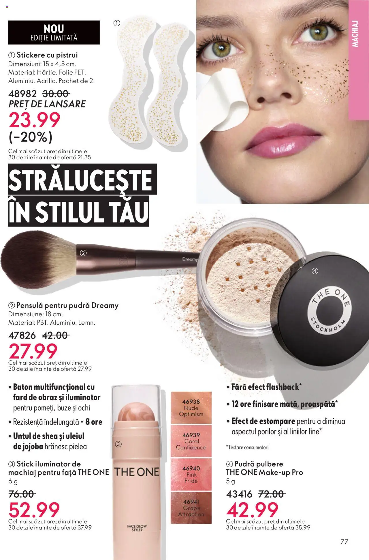 Noul catalog Oriflame – valabil de la 12.11.2025 | Pagină: 77 | Produse: Machiaj, Pudră, Iluminator