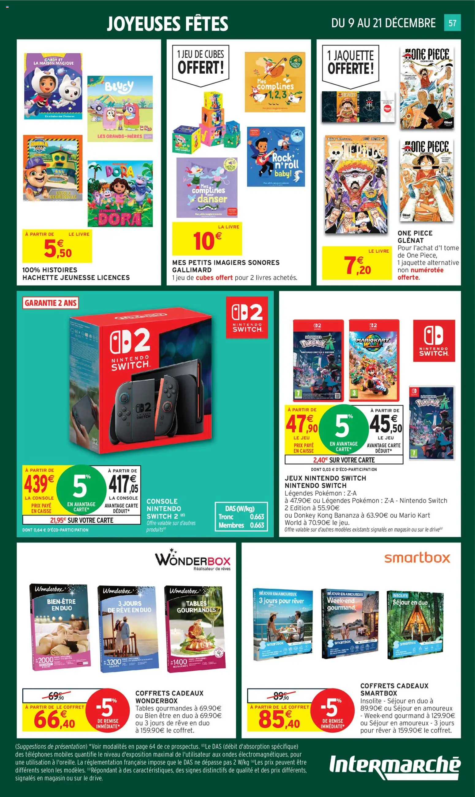 {H1} | Page: 57 | Produits: Manga, console Nintendo Switch, Jeux, Porc