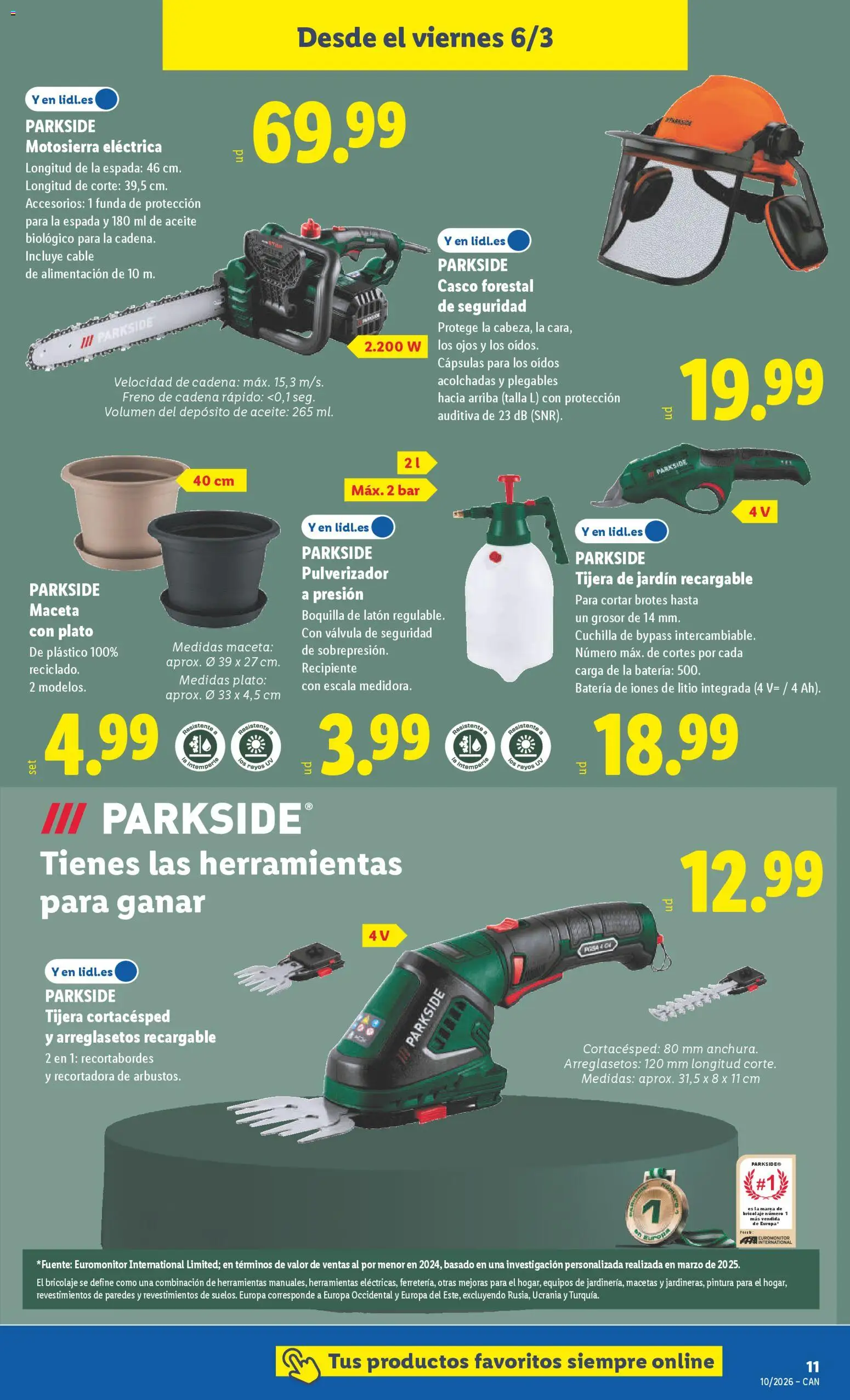 Lidl folleto de bazar │ válido desde el 02.03.2026 | Página: 19 | Productos: Aceite, Funda, Batería, Maceta