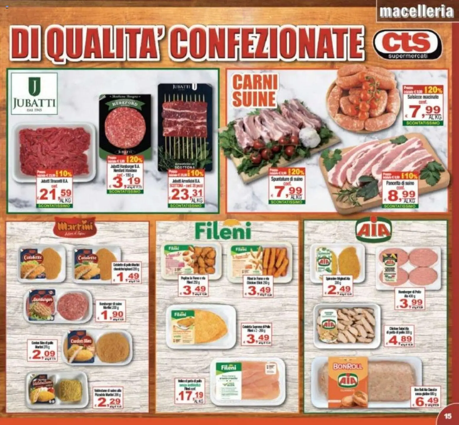 Volantino CTS del 27.03.2026 | Pagina: 15 | Prodotti: Pancetta, Suino