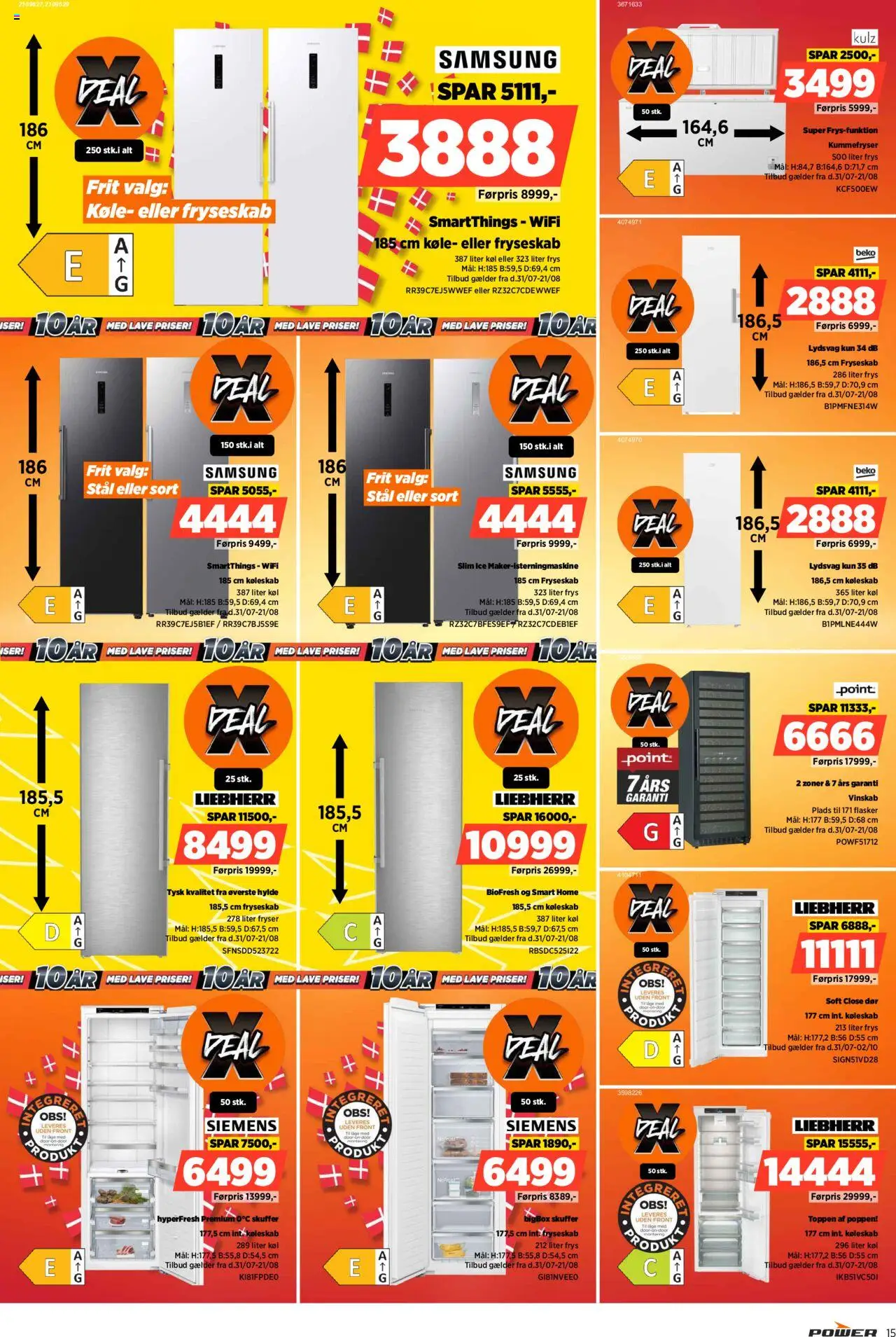 Power Tilbudsavis gyldig fra 31.07.2025 | Side: 15 | Produkter: Te, Hylde, Smart Home, Køleskab