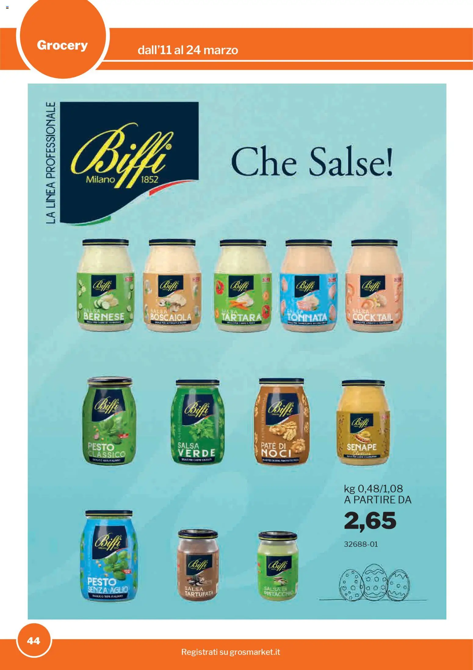 Volantino Sogegross del 11.03.2026 | Pagina: 44 | Prodotti: Paté, Salsa, Noci, Senape