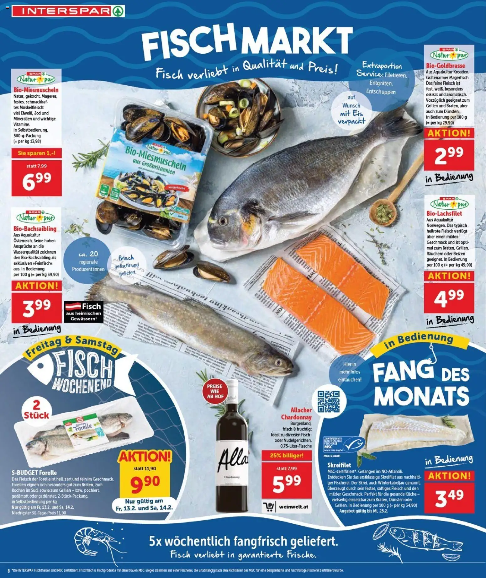 Interspar Flugblatt - Burgenland Nord gültig ab 12.02.2026 | Seite: 8 | Produkte: Eis, Fisch