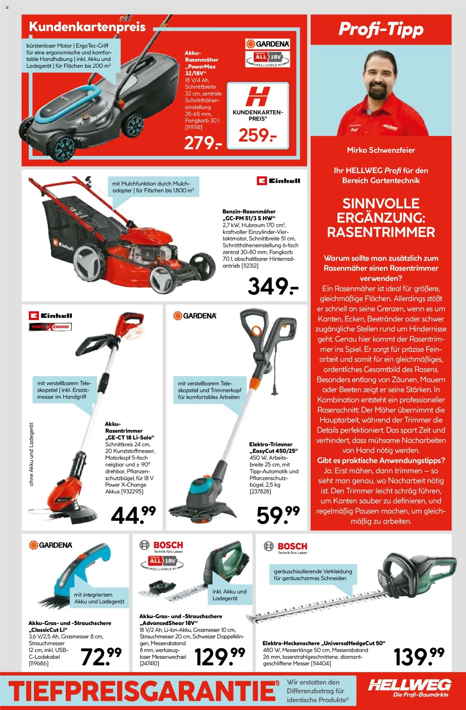 HELLWEG Flugblatt gültig ab 12.03.2026 | Seite: 11 | Produkte: Adapter, USB, Rasenmäher