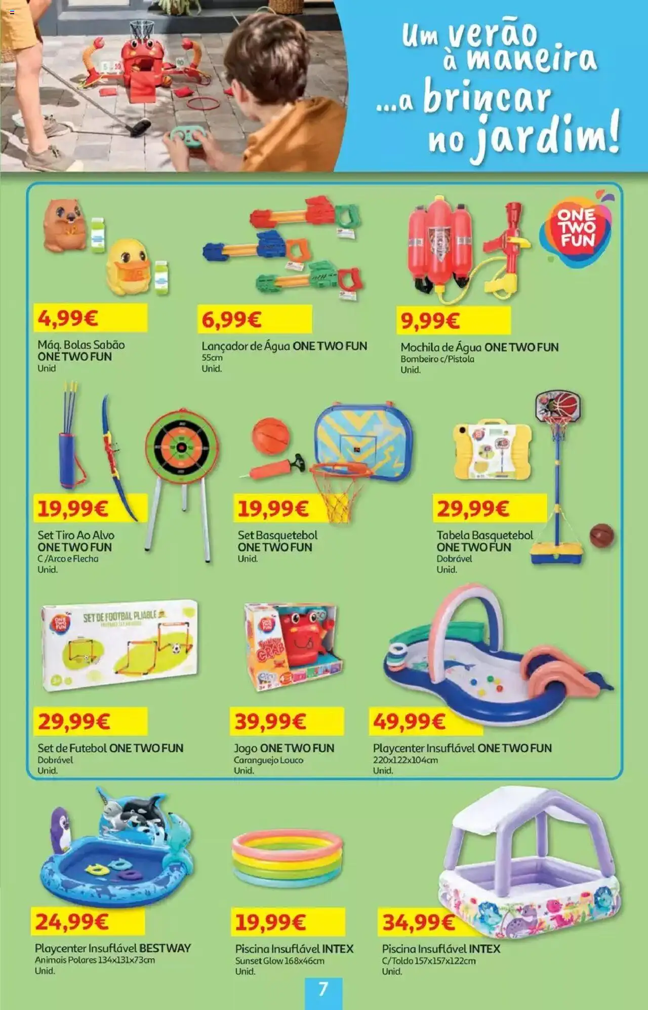 Auchan - Folheto Viagem e Praia │ válido de 02.06.2025 | Página: 7 | Produtos: Agua, Piscina, Mochila, Sabão