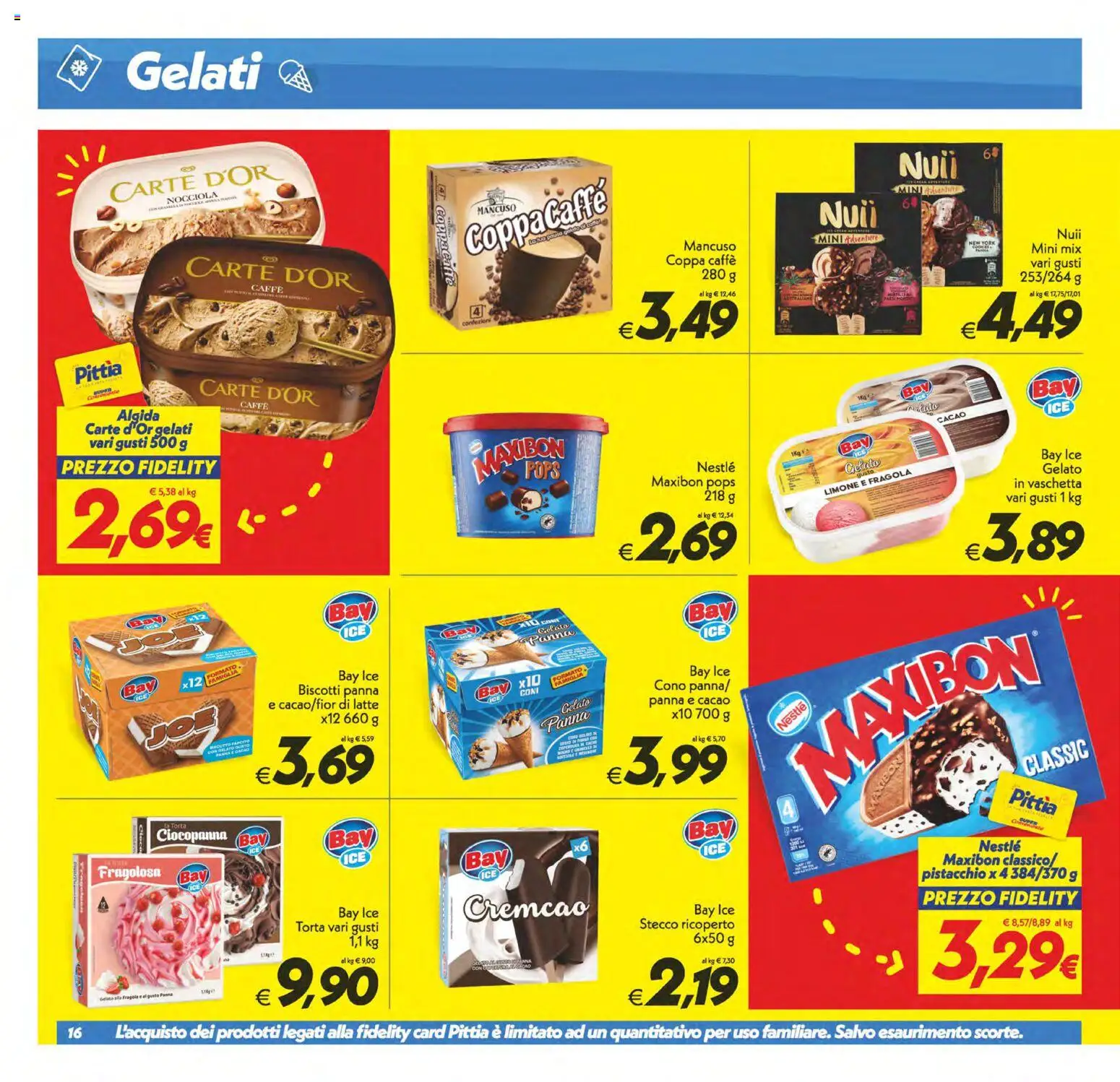 Volantino SuperConveniente del 17.04.2026 | Pagina: 16 | Prodotti: Biscotti, Latte, Limone, Torta
