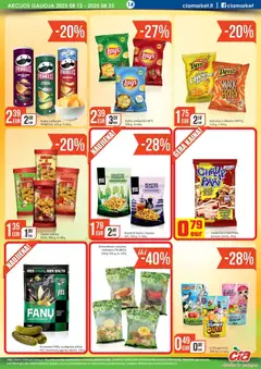 Dryžuotos FANŲ saulėgrąžų sėklos YES, marinuotų agurkų skonio, 150 g│galioja nuo 12.08.2025 | Puslapis: 14 | Prekių: Riešutai, Sėklos, Traškučiai
