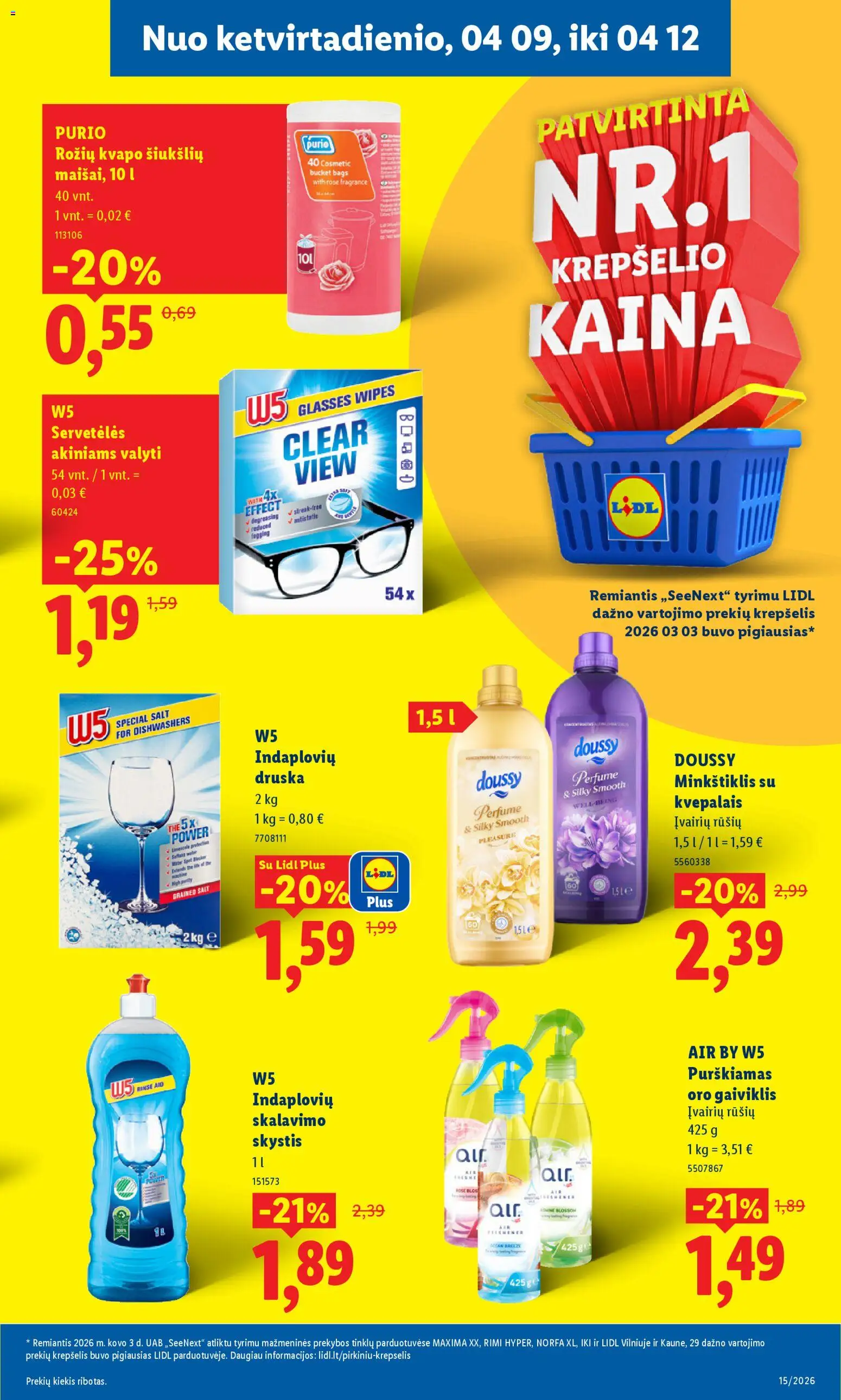 LIDL akcijos nuo 06.04.2026 | Puslapis: 29 | Prekių: Krepšelis, Druska