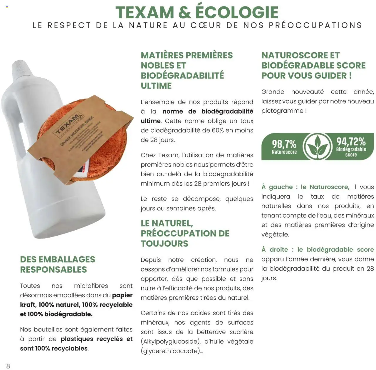 {H1} | Page: 8 | Produits: Betterave, Eponge