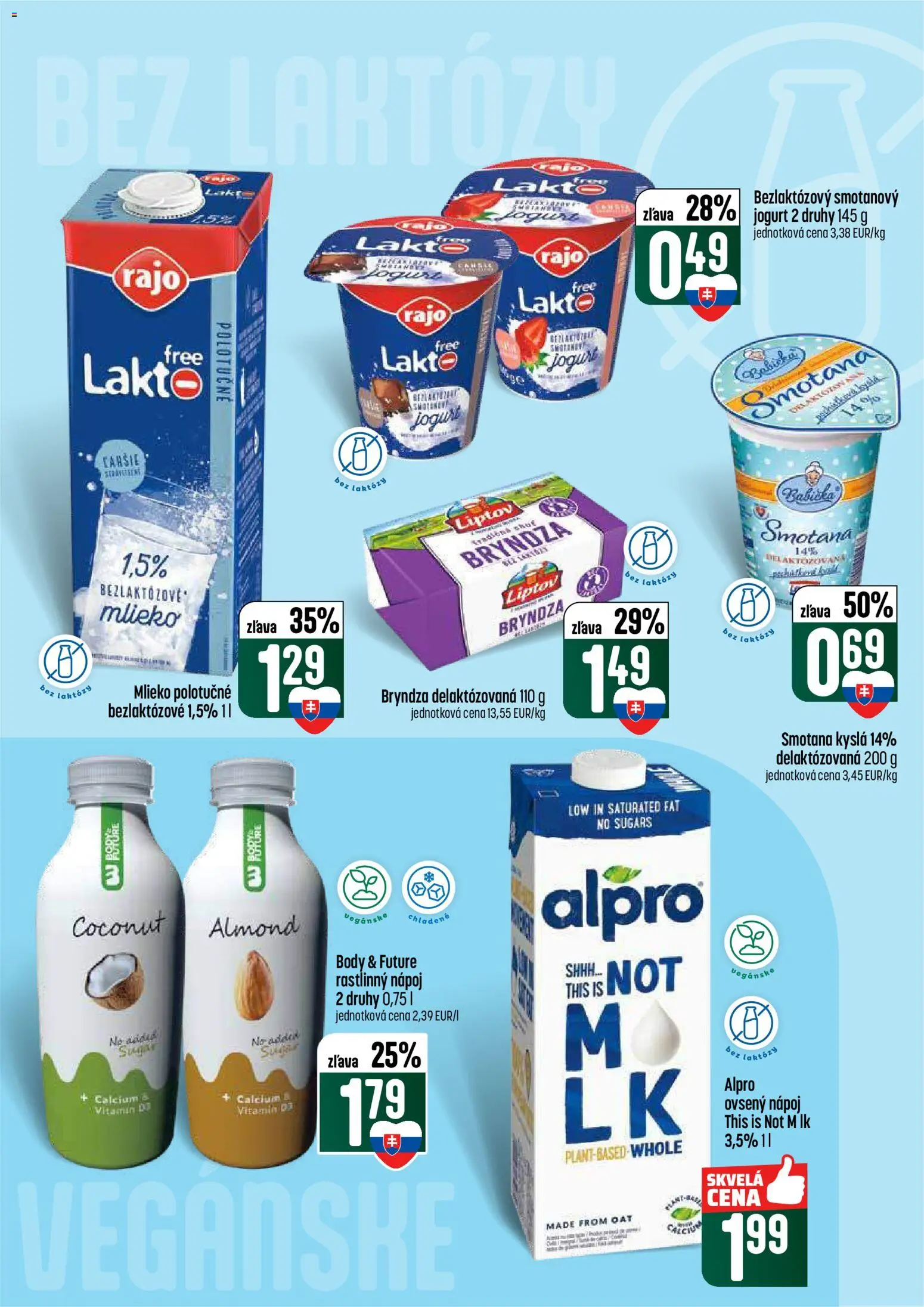 Nové COOP Jednota akcie – leták je platný od 05.03.2026 | Strana: 24 | Produkty: Mlieko, Jogurt, Smotana, Bryndza