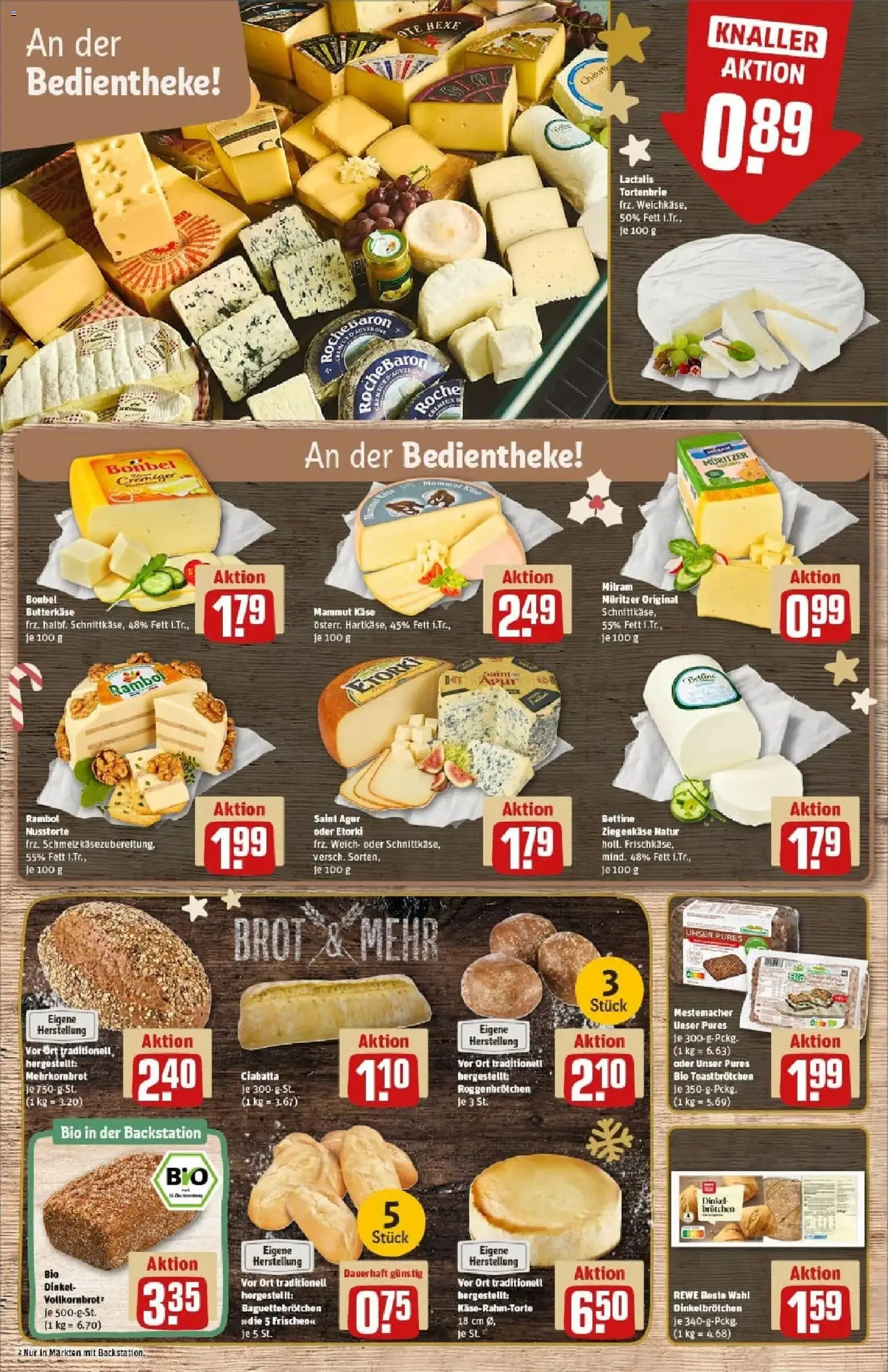 Rewe prospekt Rodgau/Dudenhofen	 – gültig ab 23.11.2025 | Seite: 13 | Produkte: Käse, Ziegenkäse, Baguette, Milram