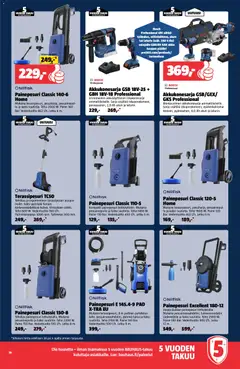 Bauhaus-mainoslehti voimassa 17.03.2026 alkaen | Sivu: 19 | Tuotteet: Letku, Harja, Painepesuri, Akku