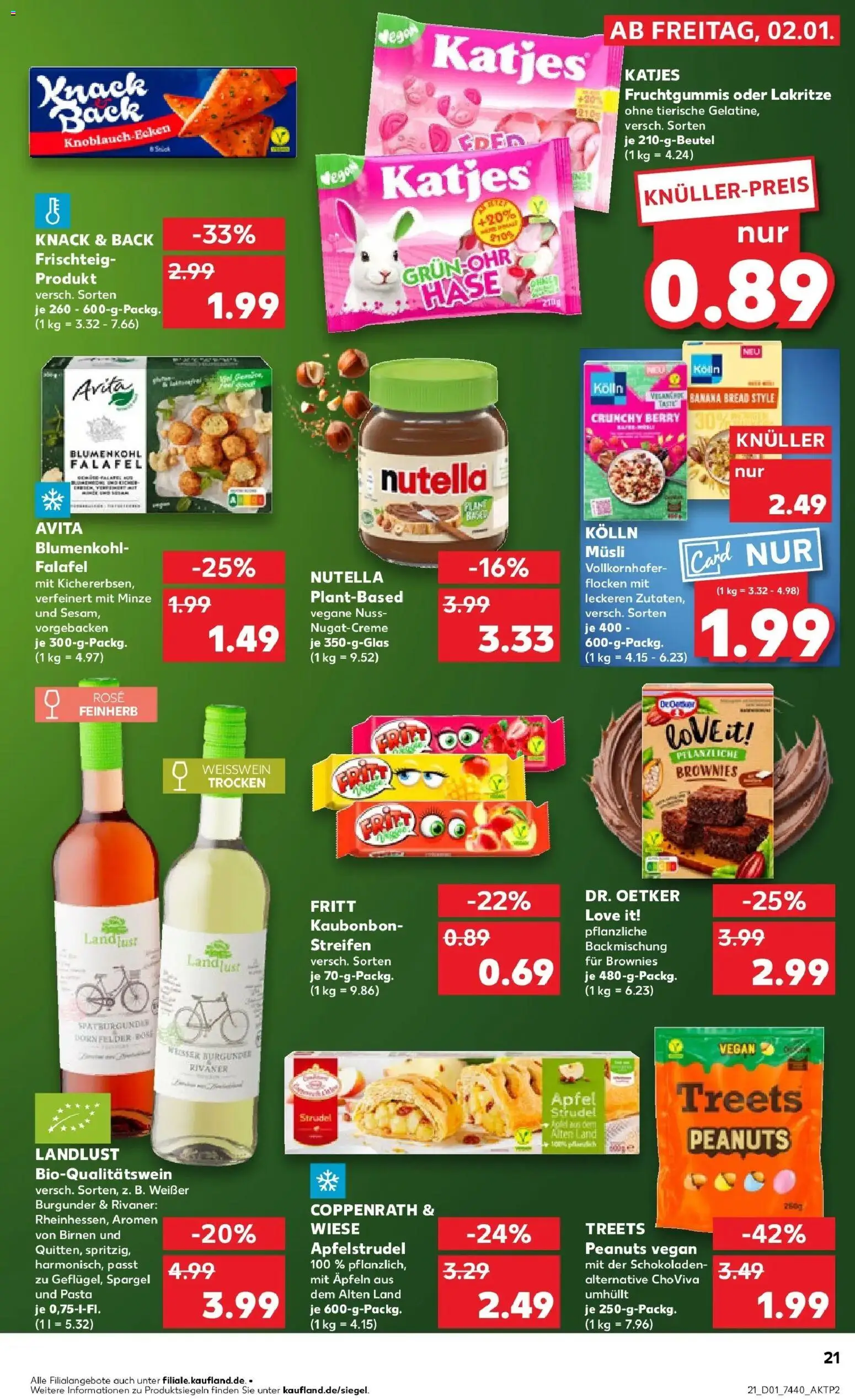 Kaufland prospekt Gevelsberg	 – gültig ab 05.01.2026 | Seite: 21 | Produkte: Weißwein, Äpfel, Spargel, Flocken