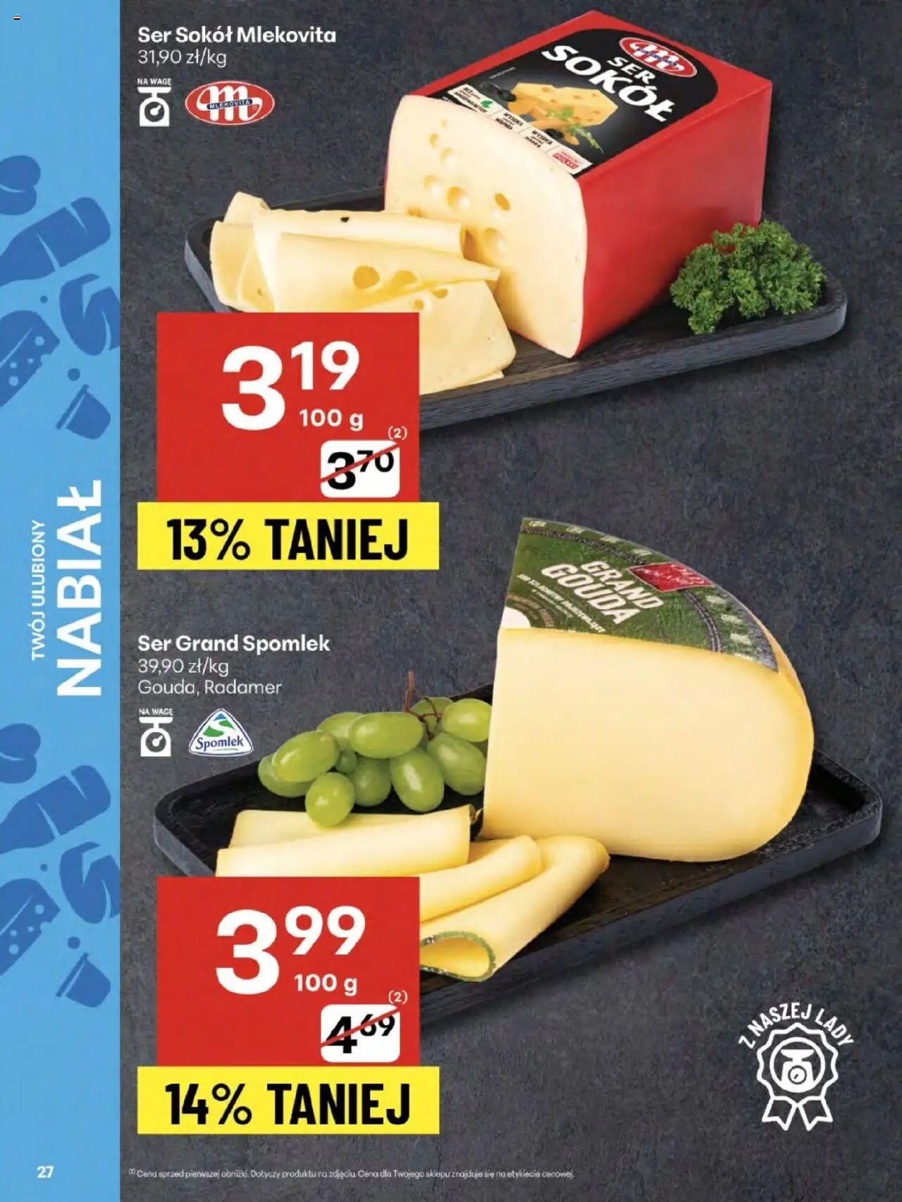 Delikatesy Centrum Gazetka - Sklepy Własne od 14.08.2025 | Strona: 27 | Produkty: Ser