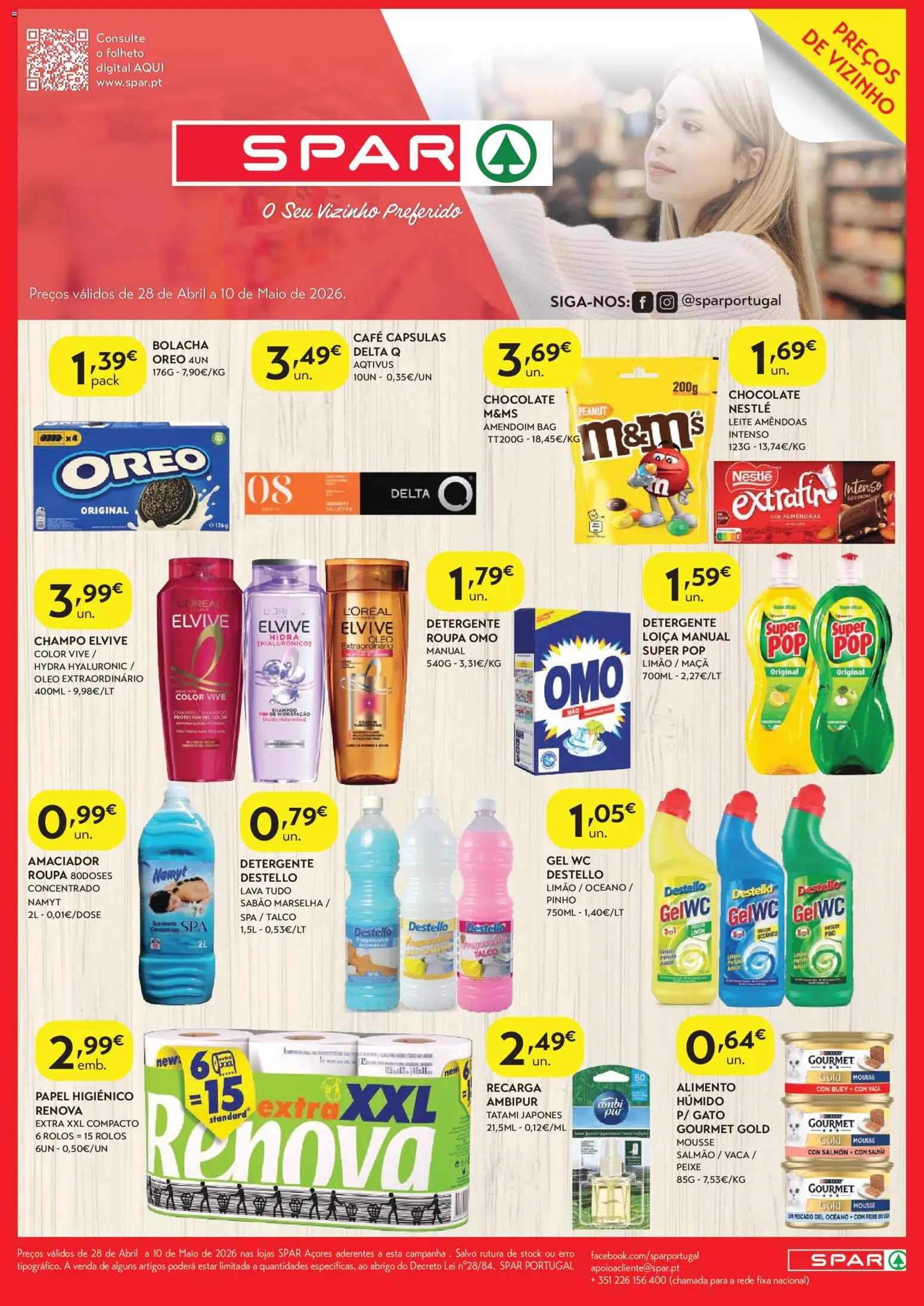 Spar folheto │ válido de 28.04.2026 | Página: 2 | Produtos: Amêndoas, Shampoo, Óleo, Chocolate