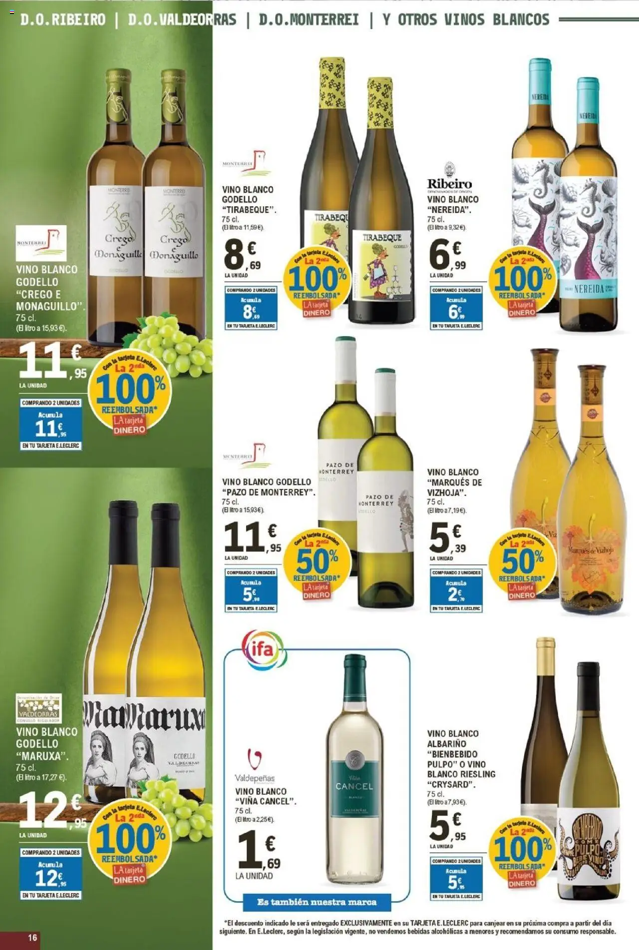 E.Leclerc folleto │ válido desde el 24.09.2025 | Página: 16 | Productos: Vino