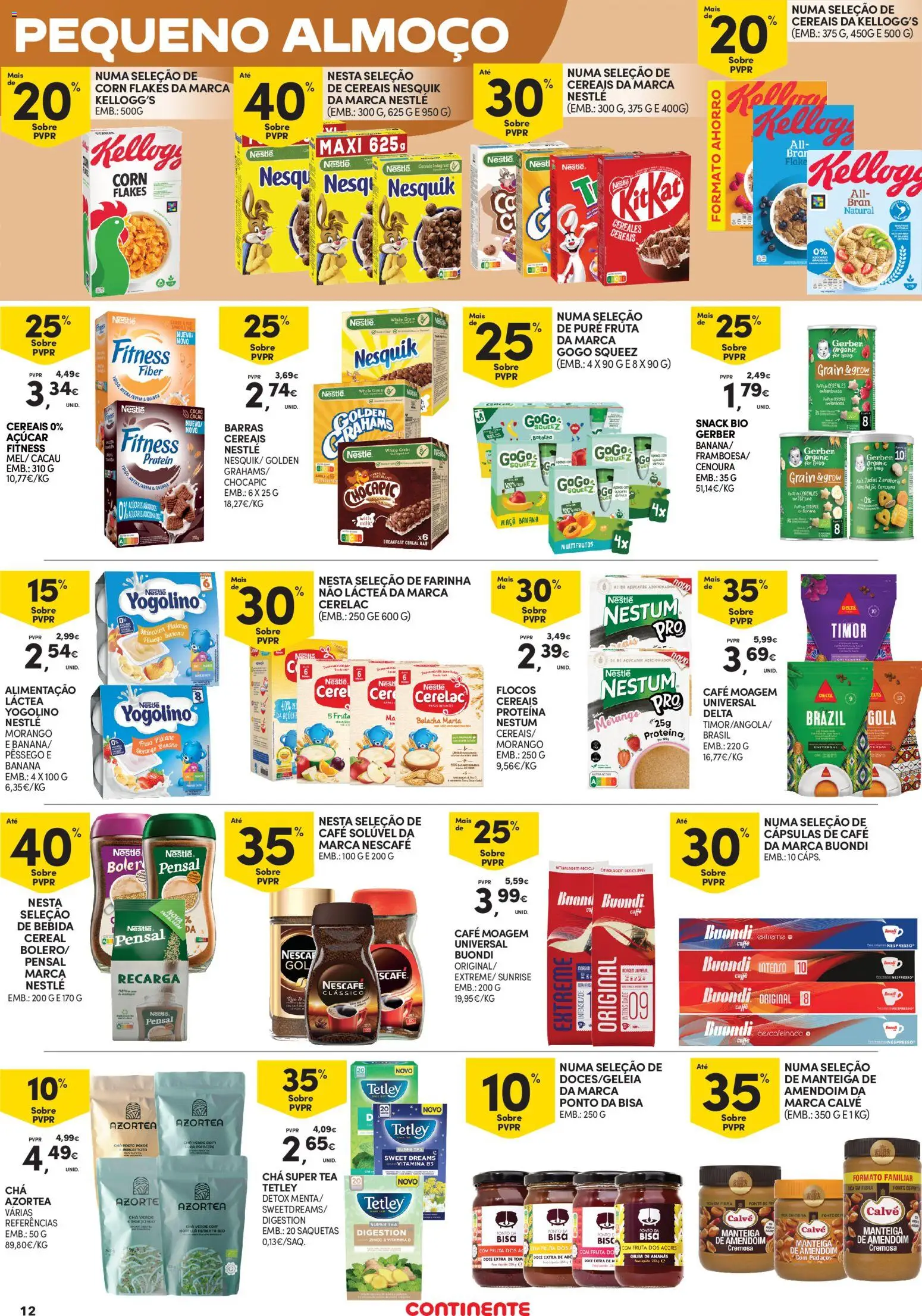 Continente - Açores │ válido de 19.03.2026 | Página: 12 | Produtos: Quinoa, Café, Maça, Cenoura